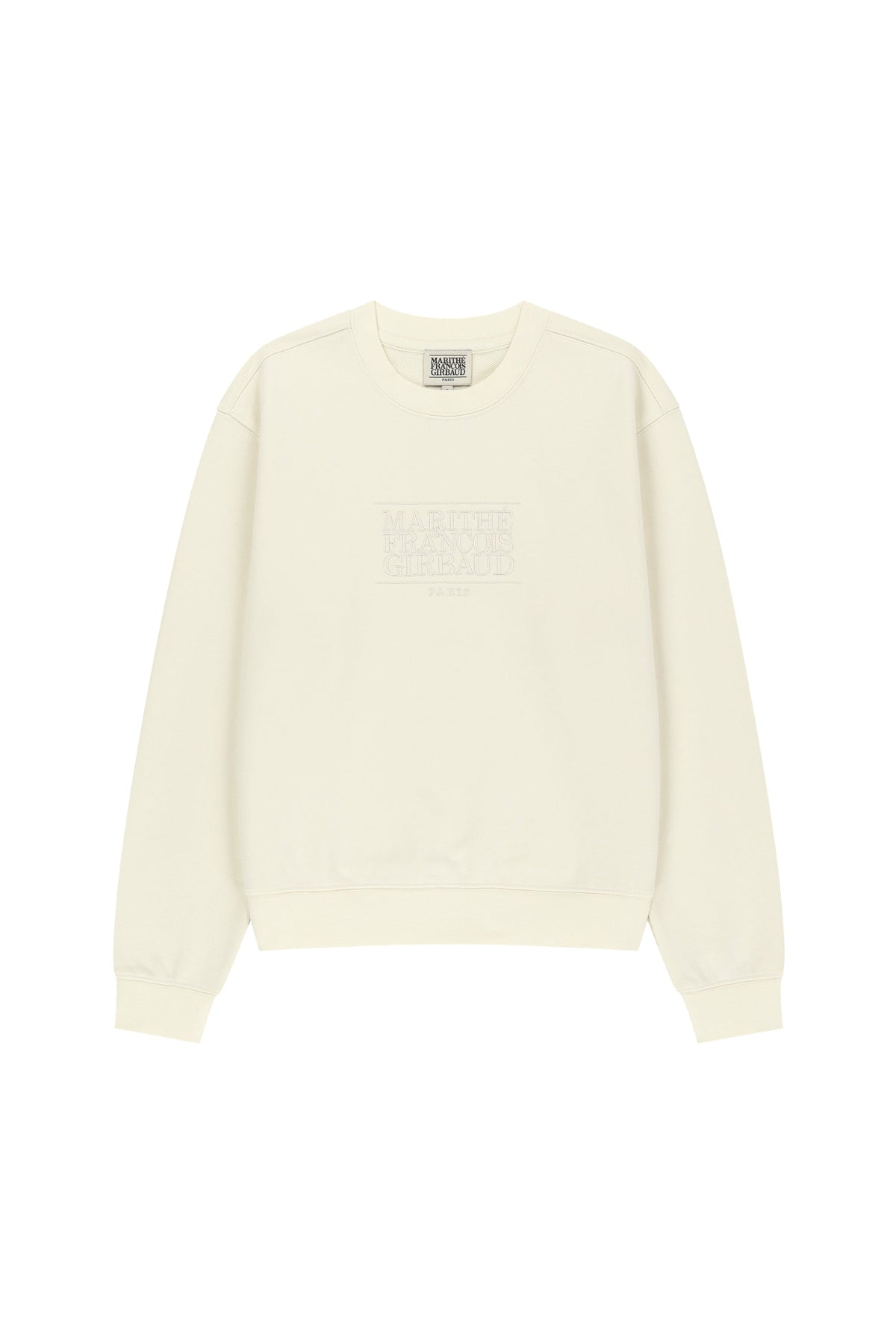 W Classic Logo Sweatshirt Cream