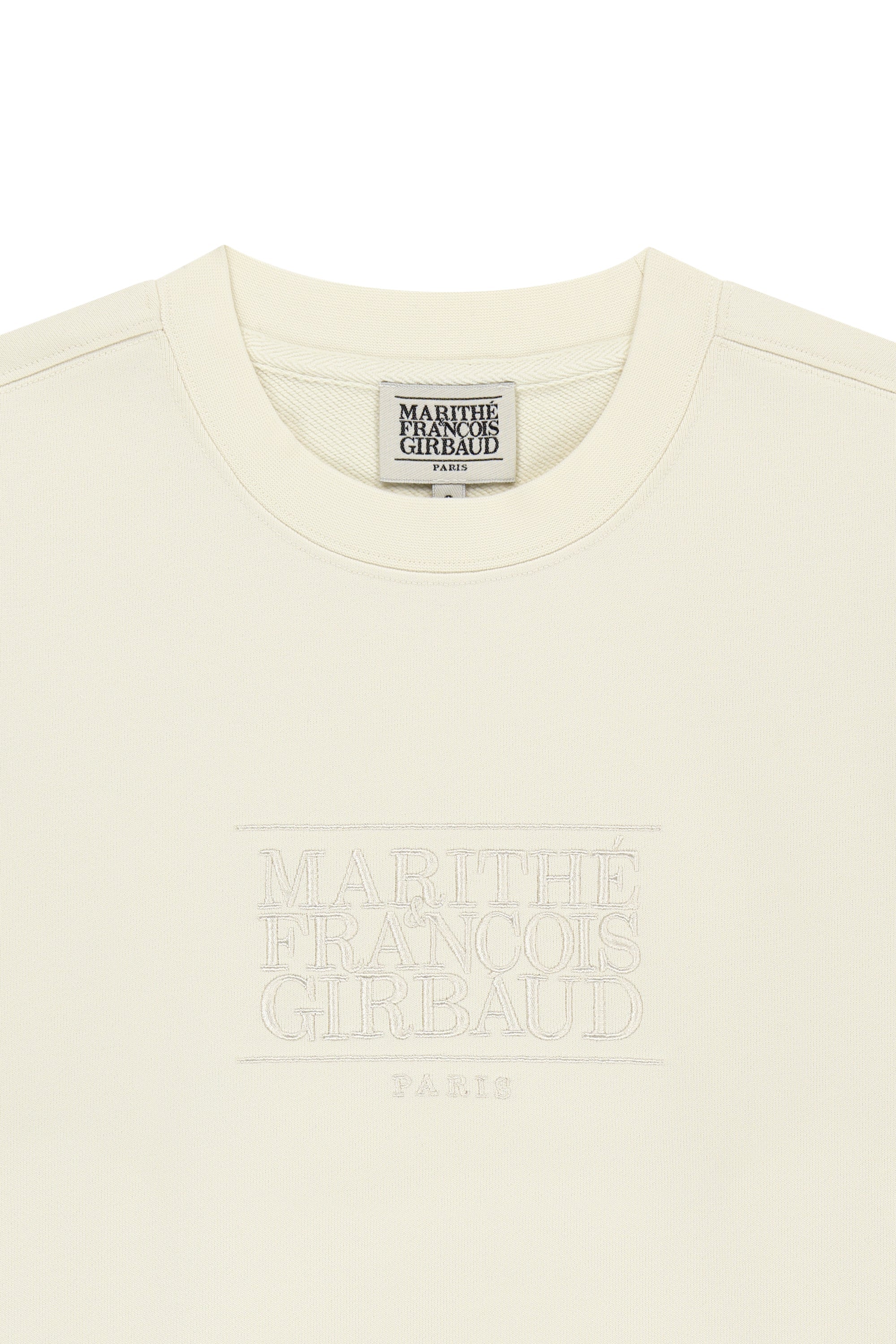 W Classic Logo Sweatshirt Cream