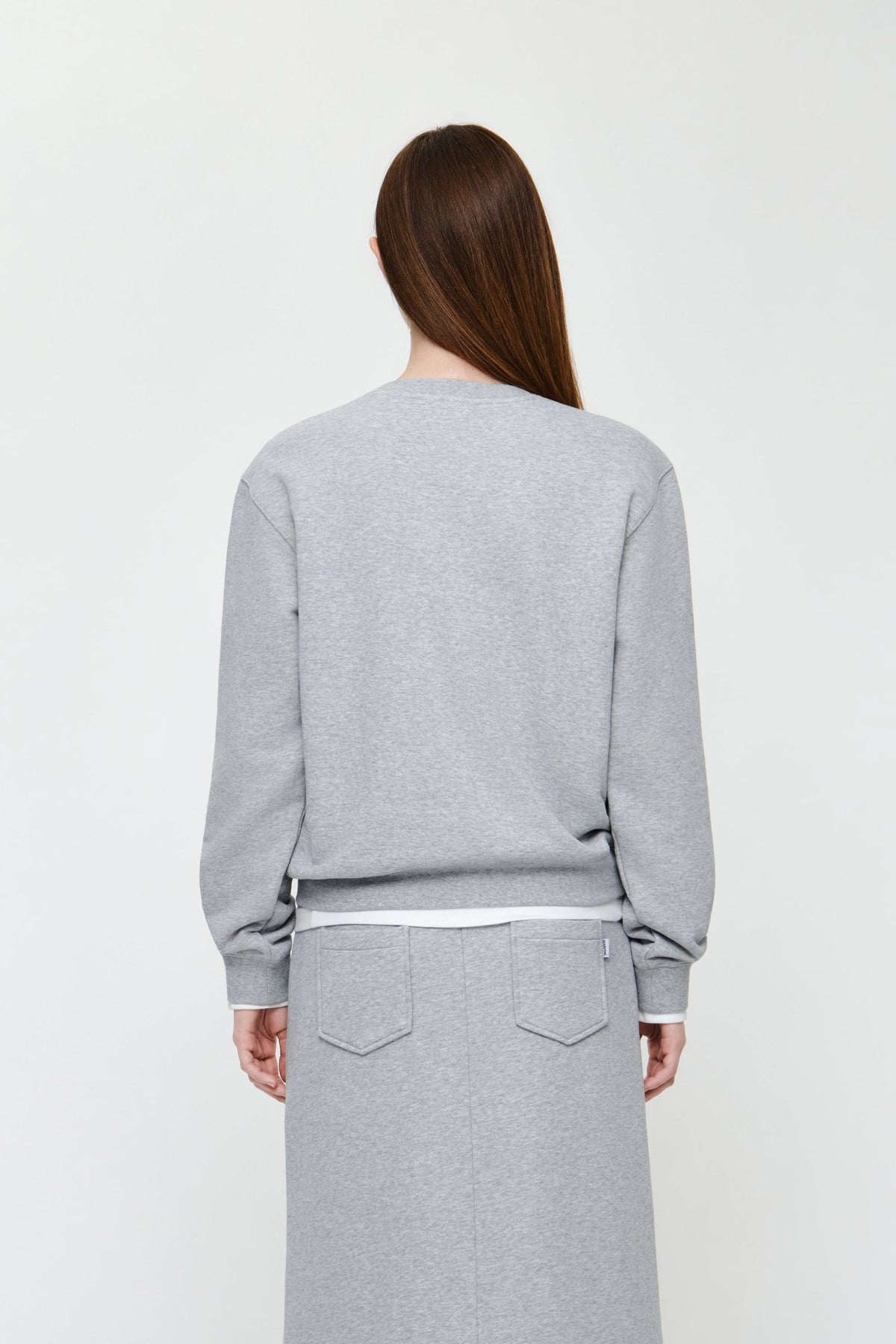 W Classic Logo Sweatshirt Heather Gray