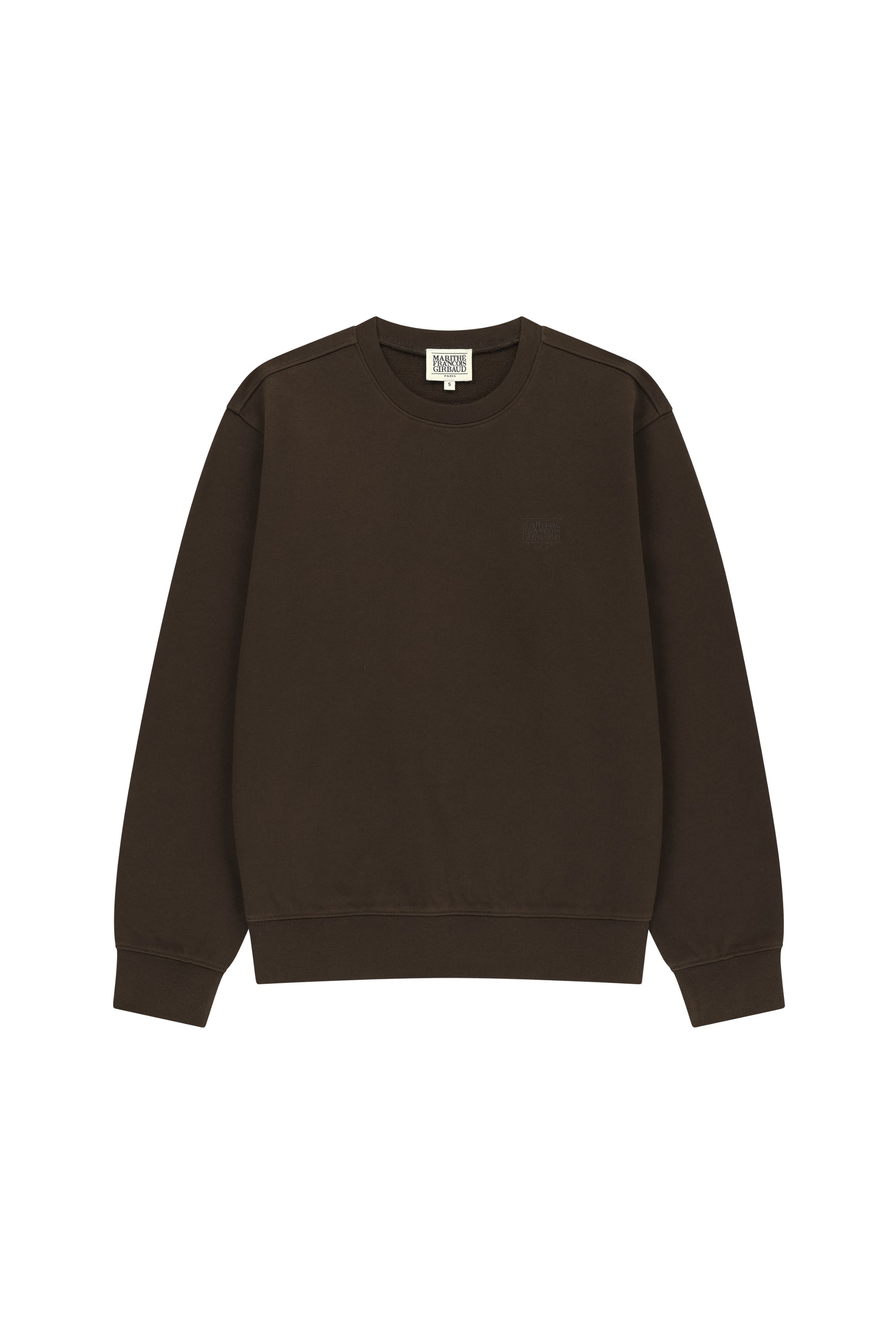 Small Classic Logo Embroidery Sweatshirt Brown