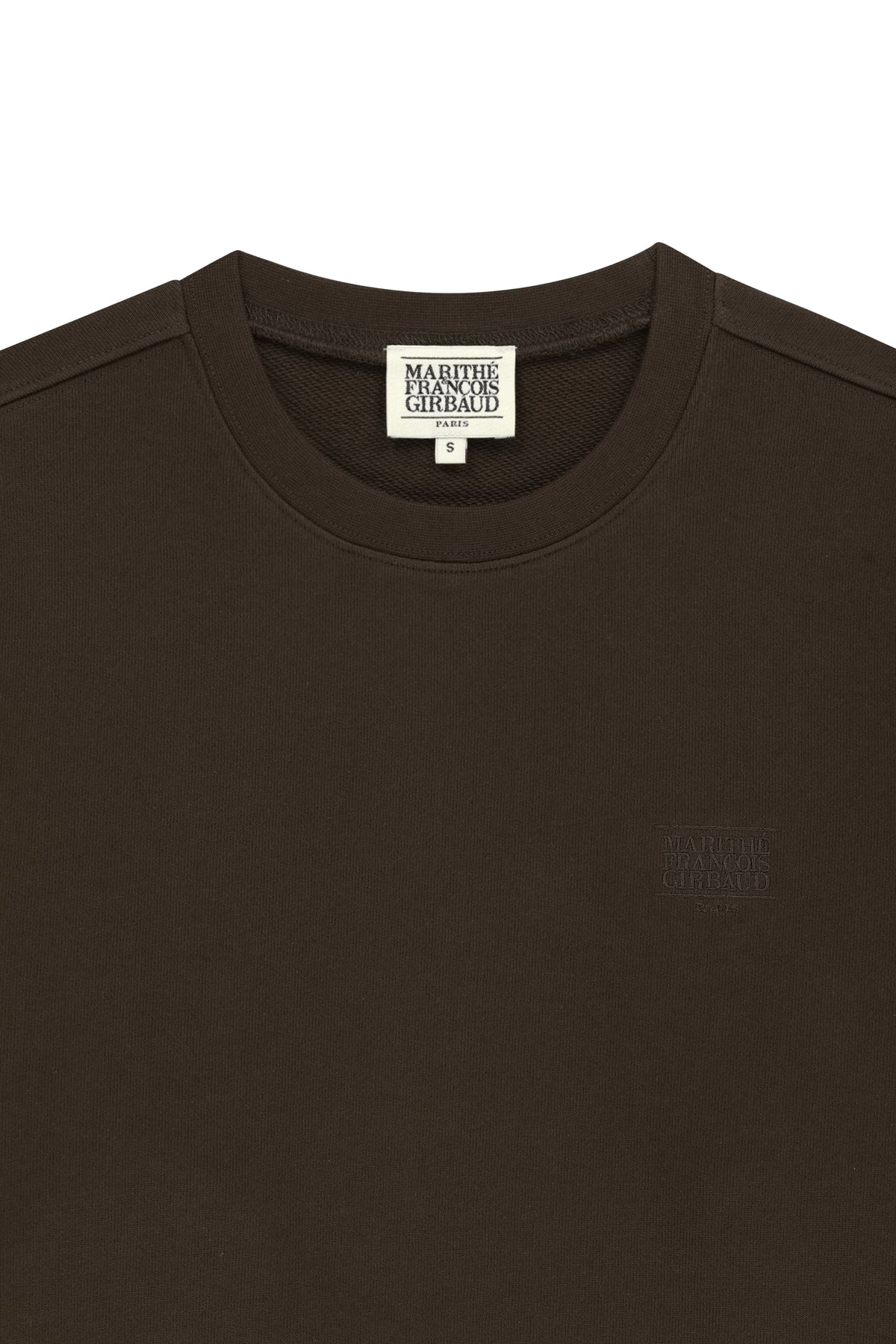 Small Classic Logo Embroidery Sweatshirt Brown