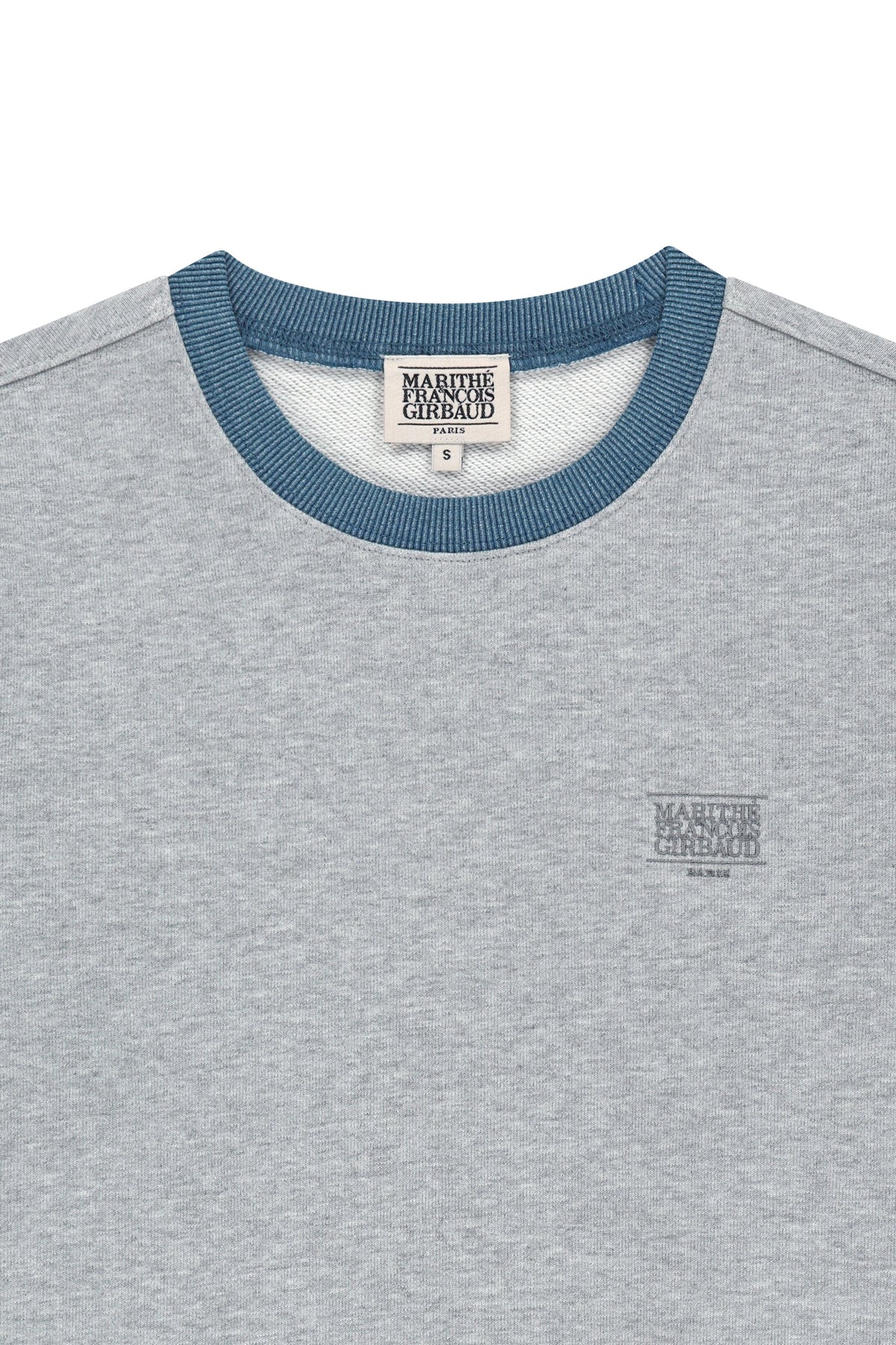 Small Classic Logo Embroidery Sweatshirt Heather Gray
