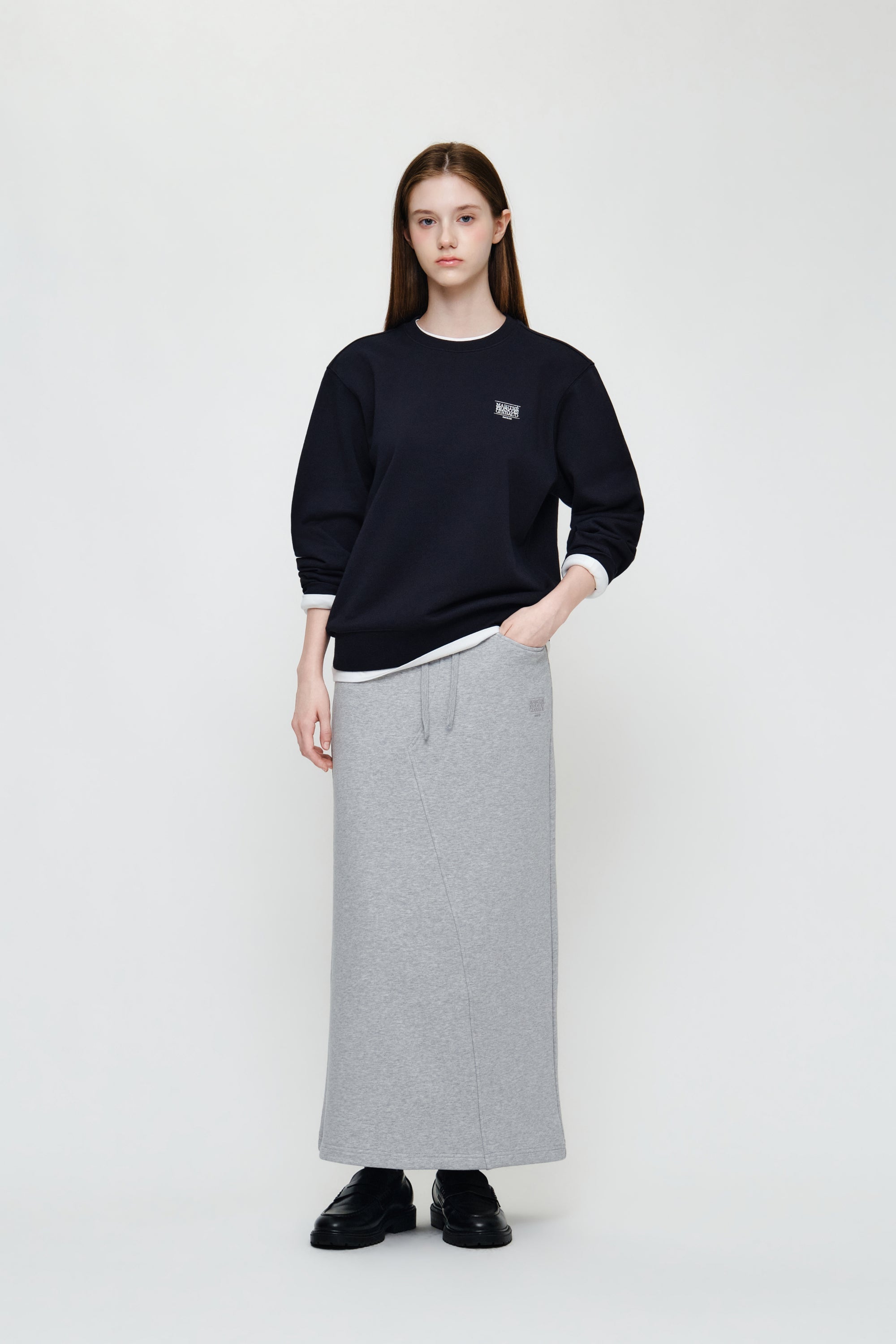 Small Classic Logo Embroidery Sweatshirt Navy