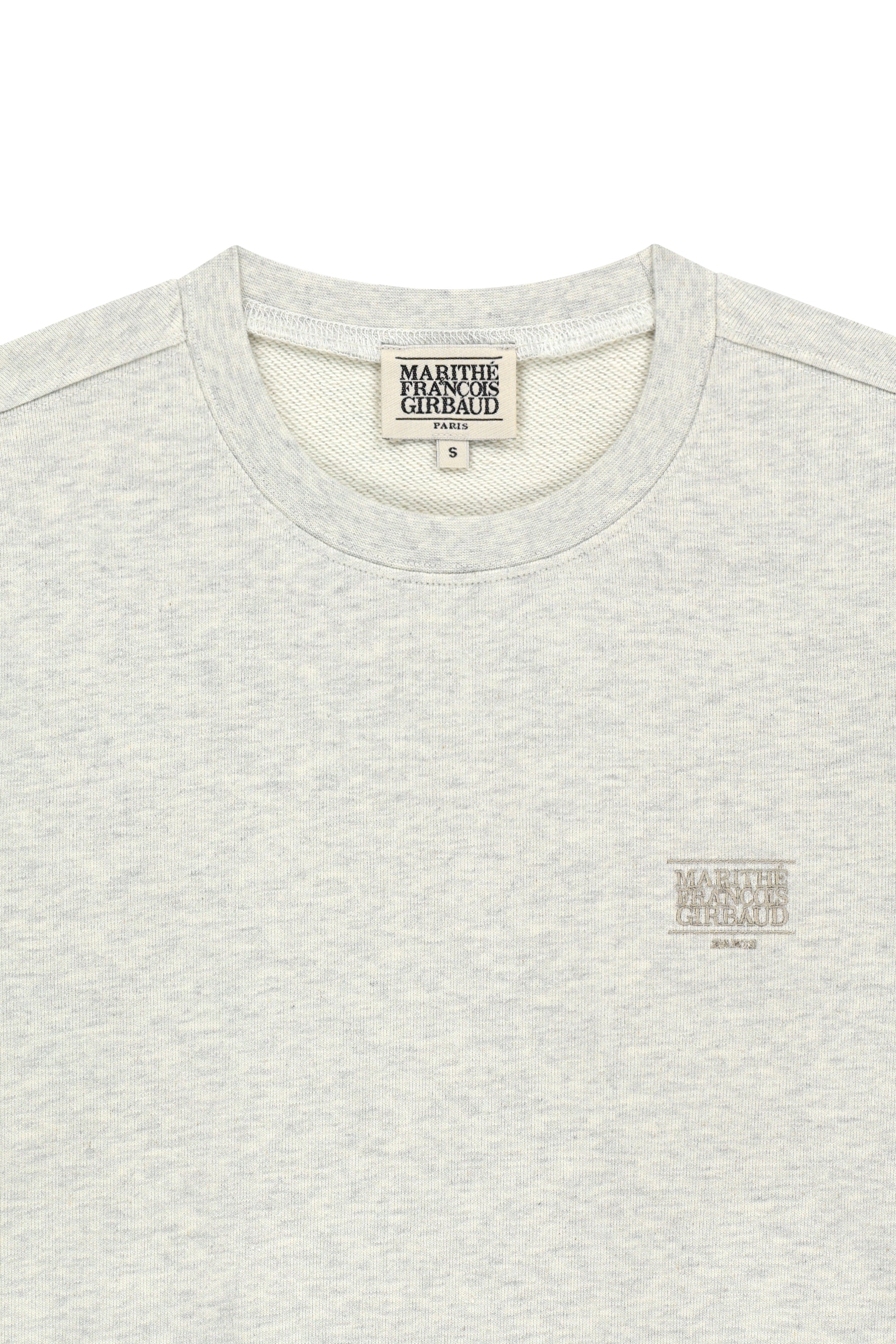 Small Classic Logo Embroidery Sweatshirt Oatmeal
