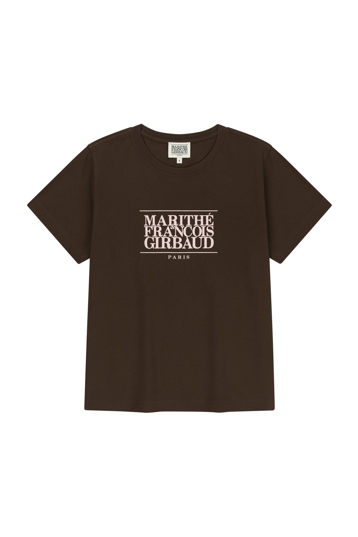 W Classic Logo Tee Brown