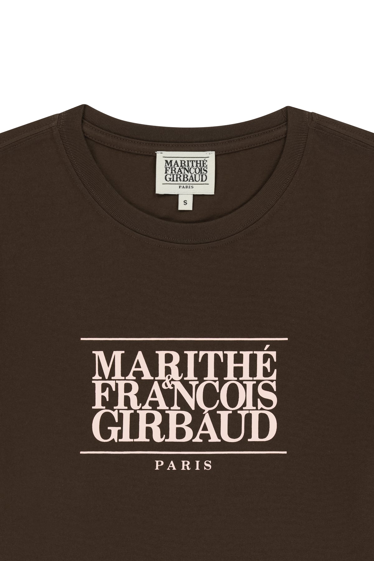W Classic Logo Tee Brown