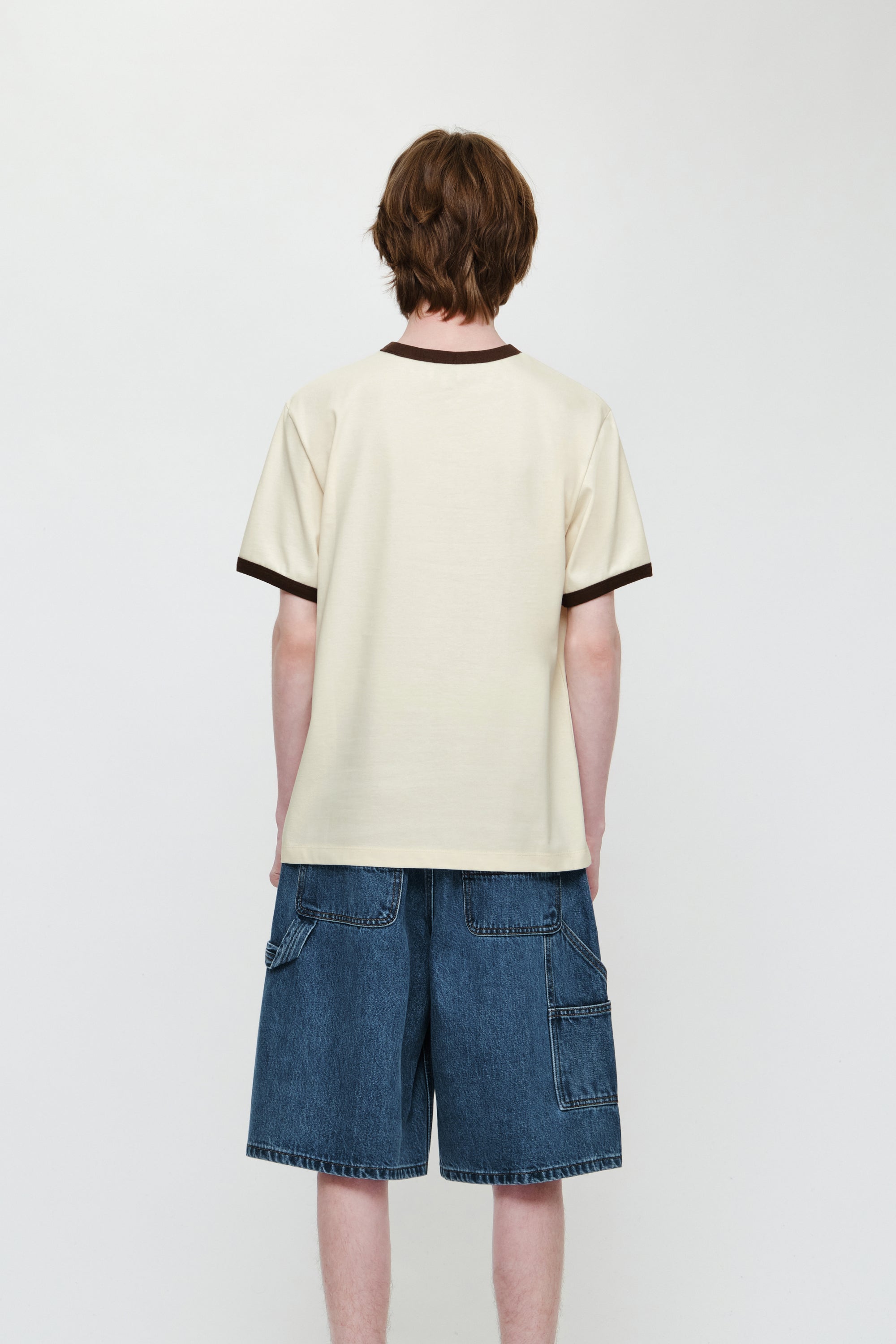 Aerocool Classic Logo Ringer Tee Cream