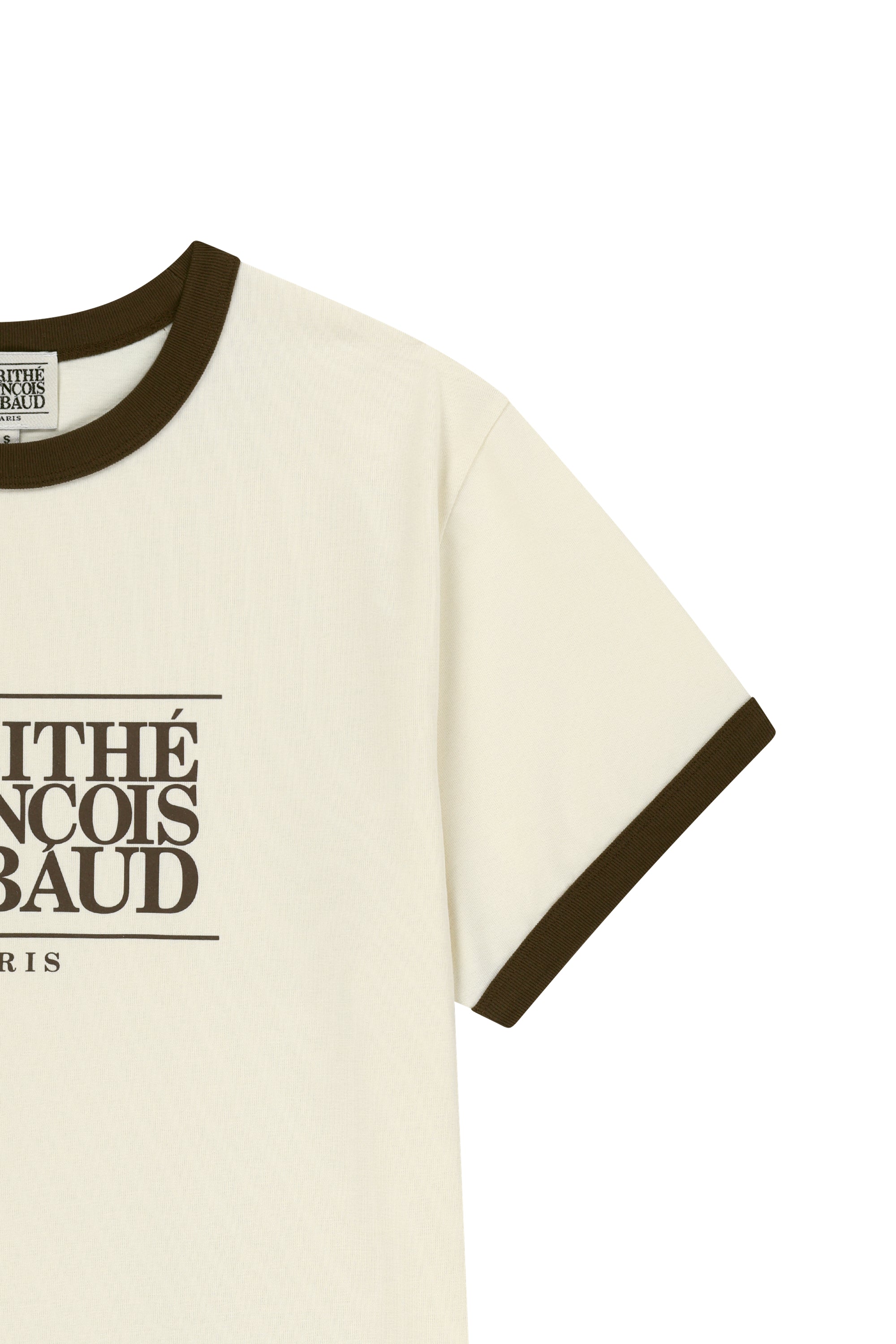 Aerocool Classic Logo Ringer Tee Cream
