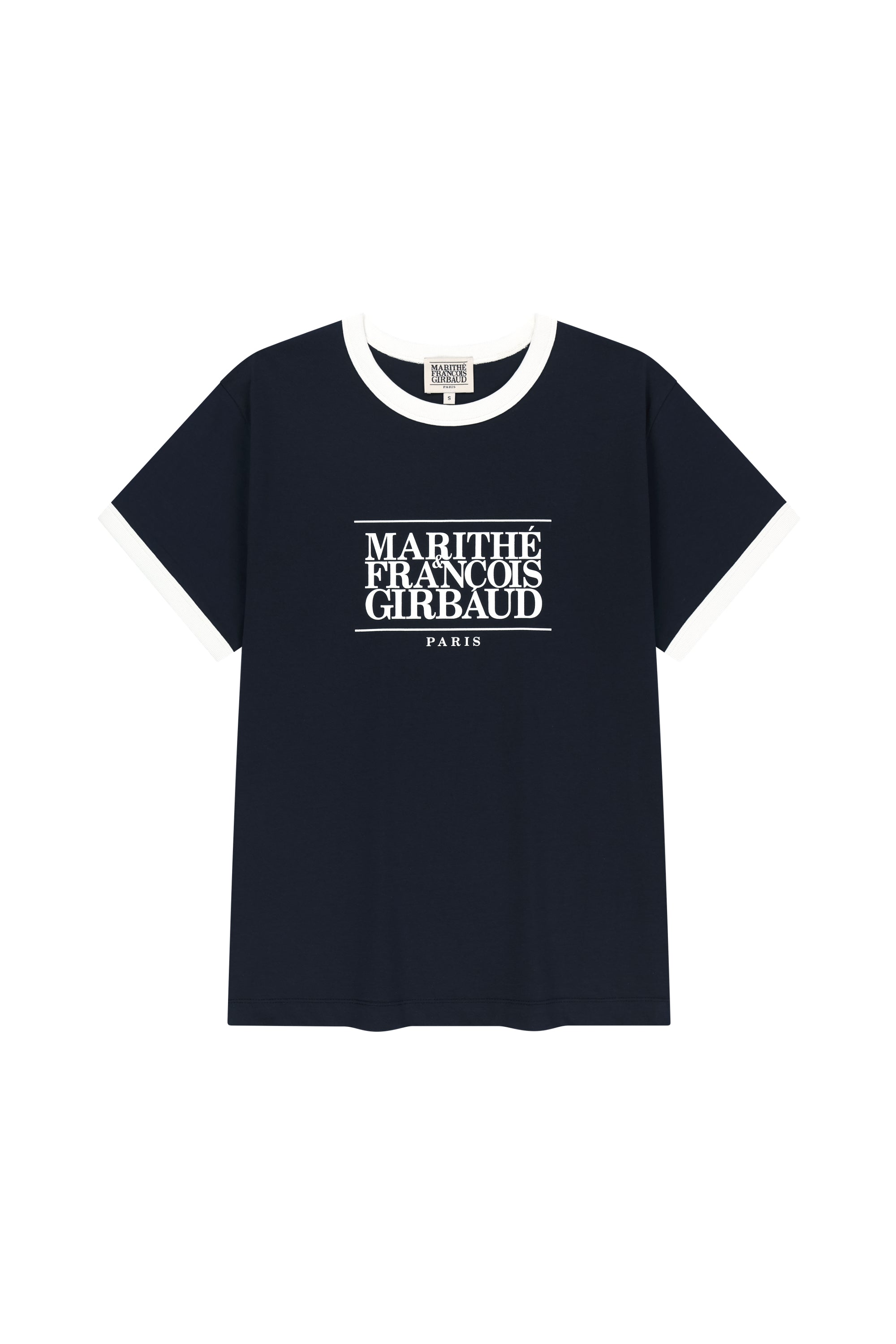 Aerocool Classic Logo Ringer Tee Navy
