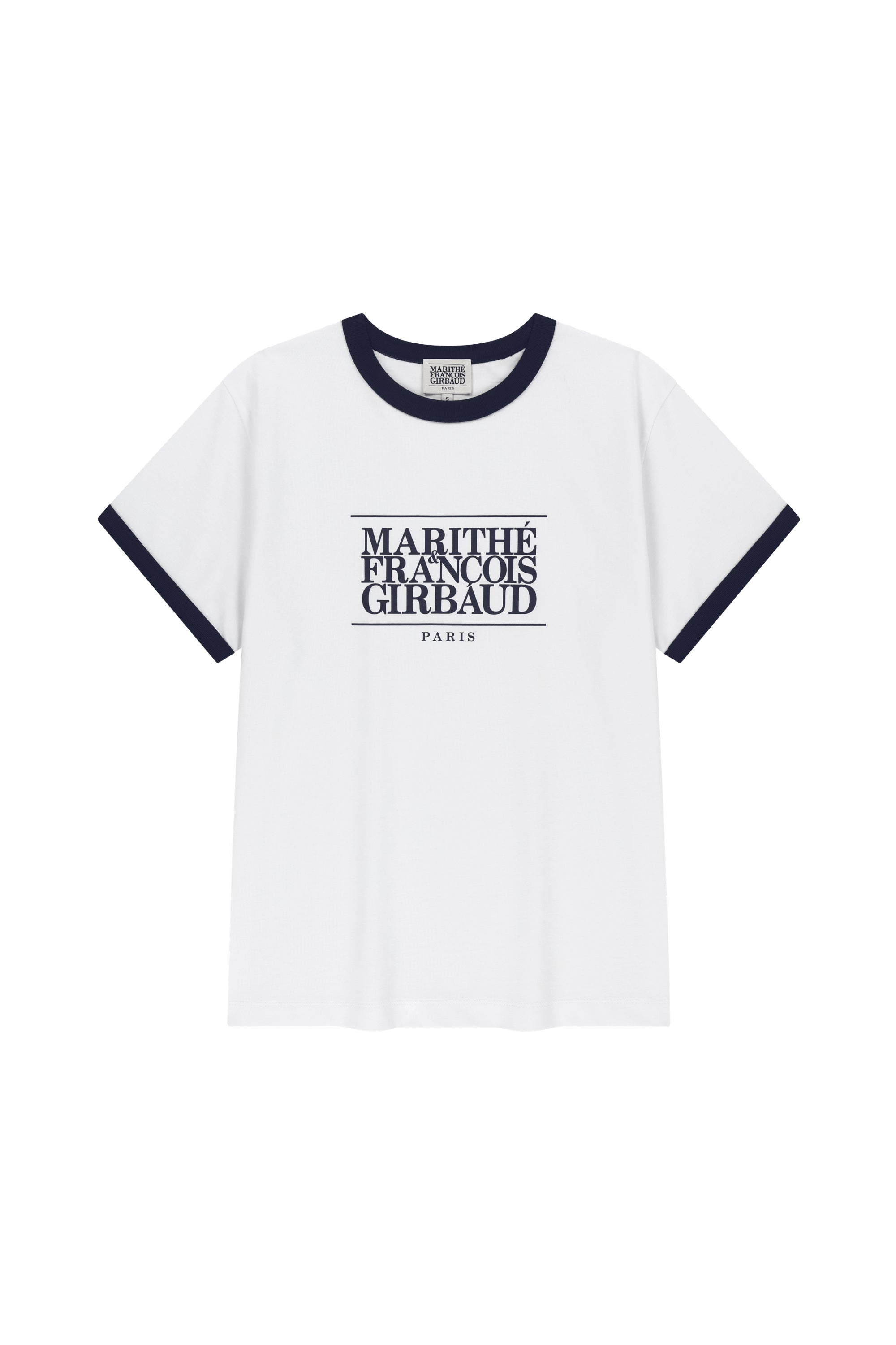Aerocool Classic Logo Ringer Tee White