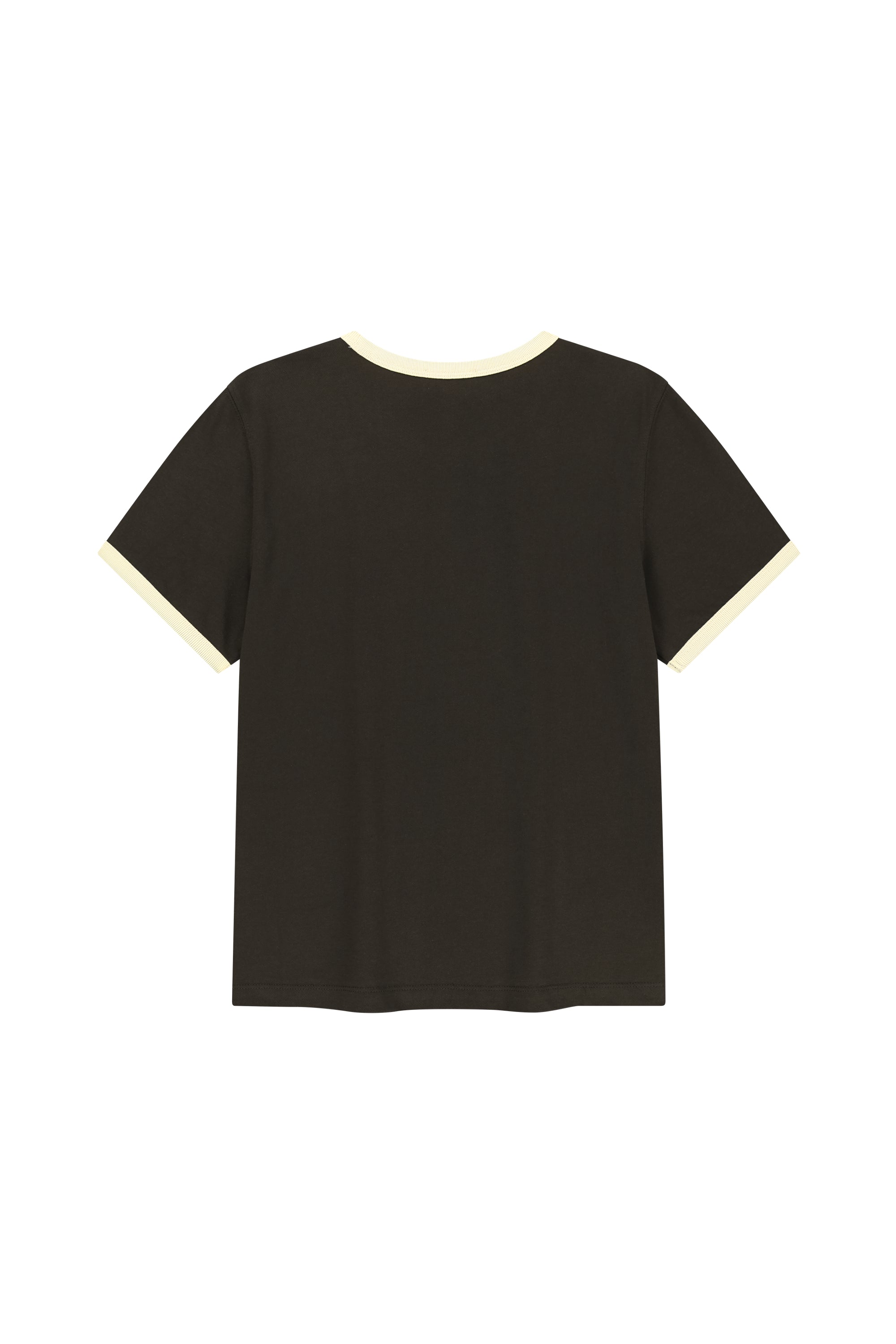 W Classic Logo Ringer Tee Dark Brown