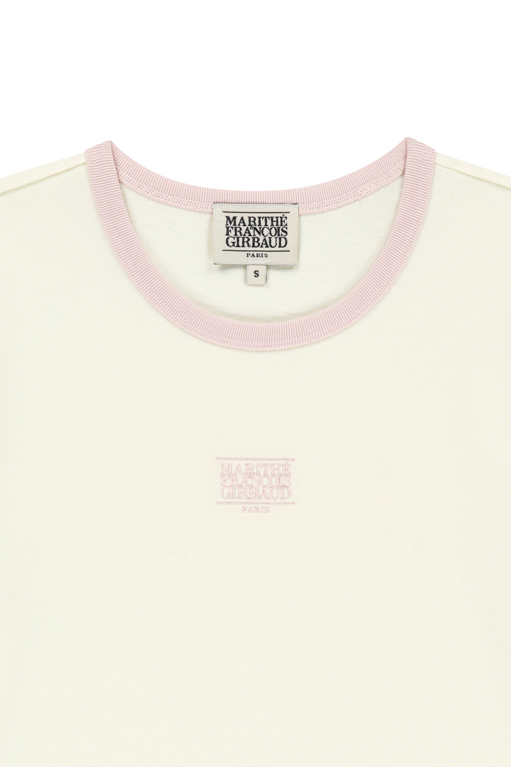 W Classic Logo Ringer Tee Ivory