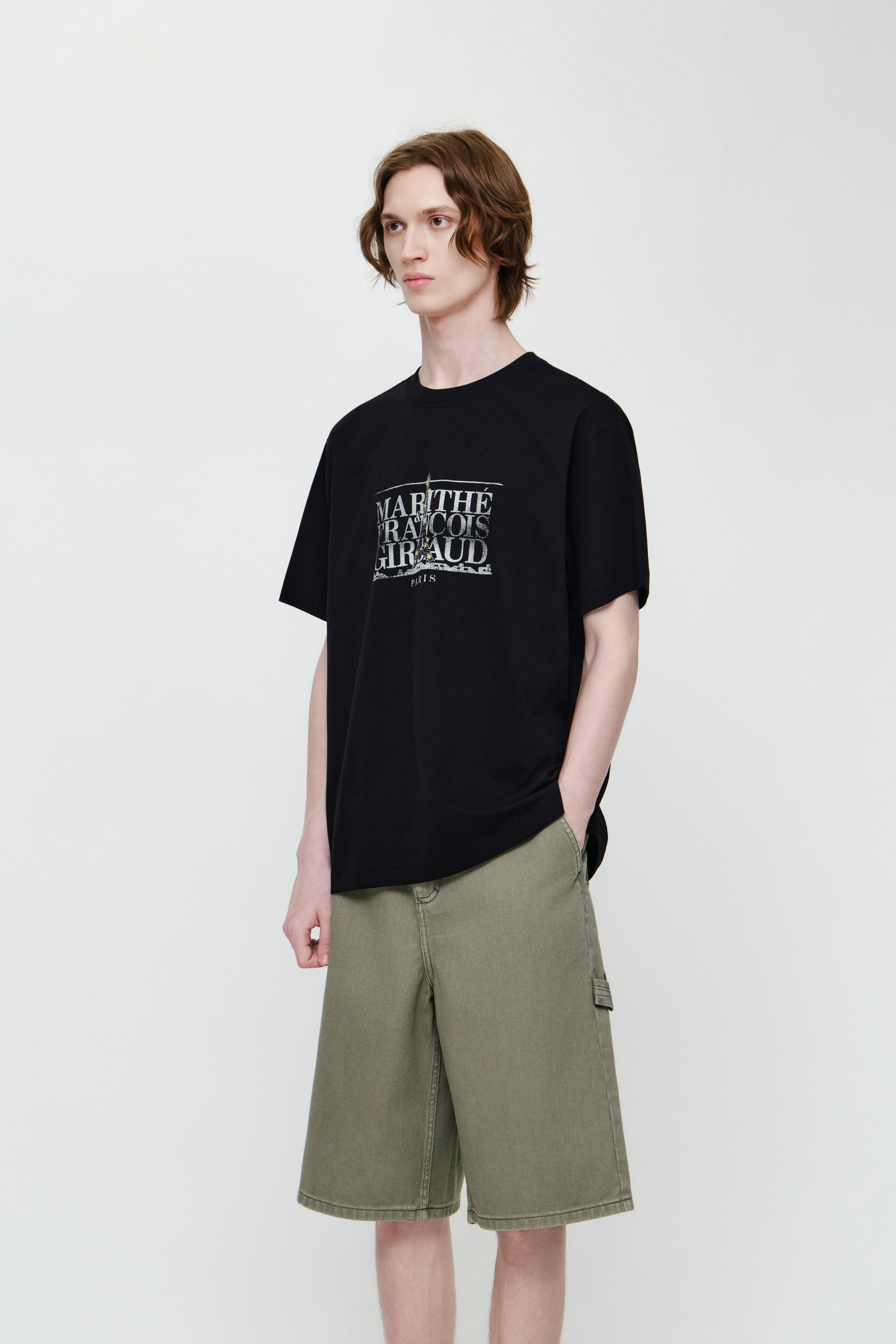 Eiffel Classic Logo Tee Black