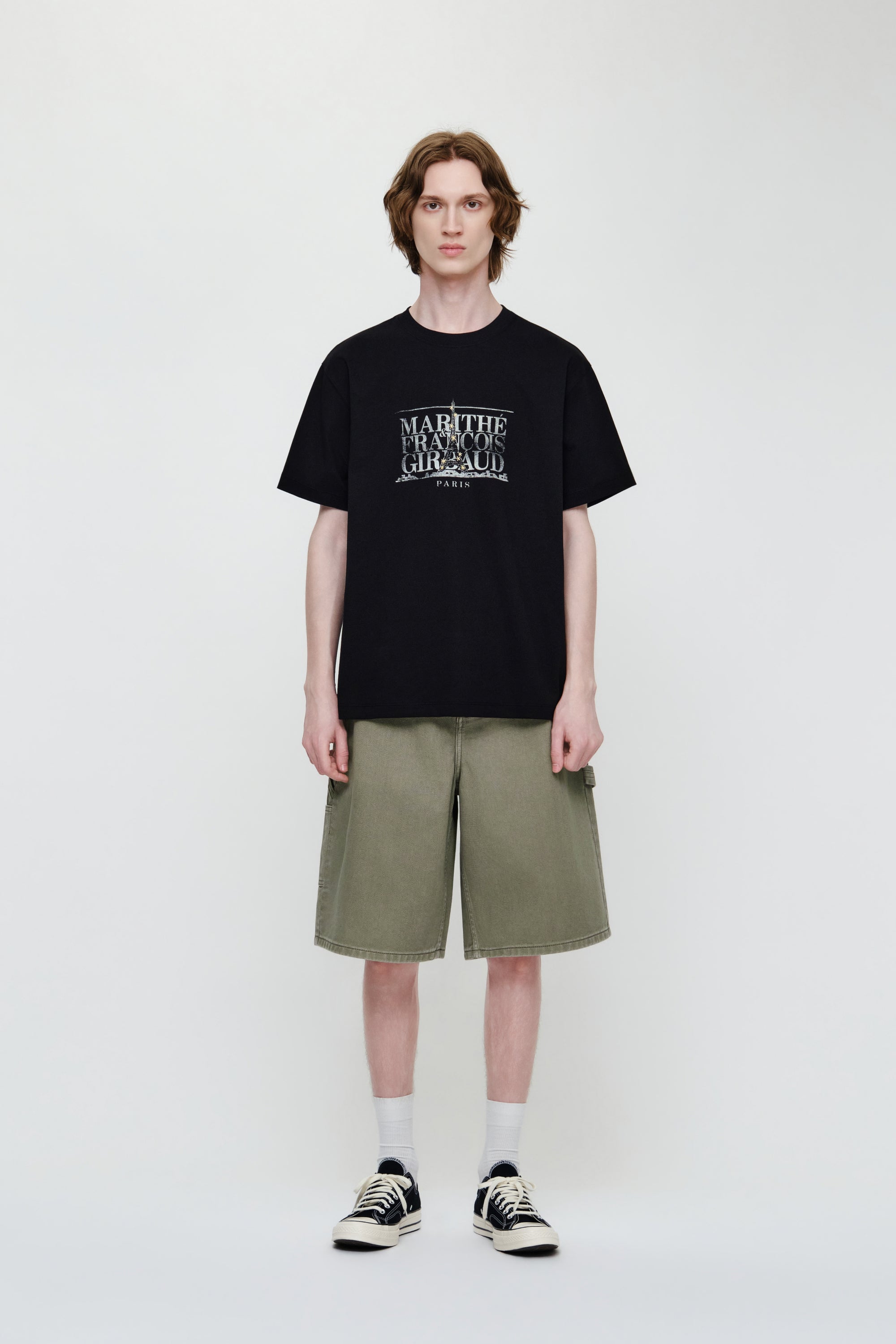 Eiffel Classic Logo Tee Black