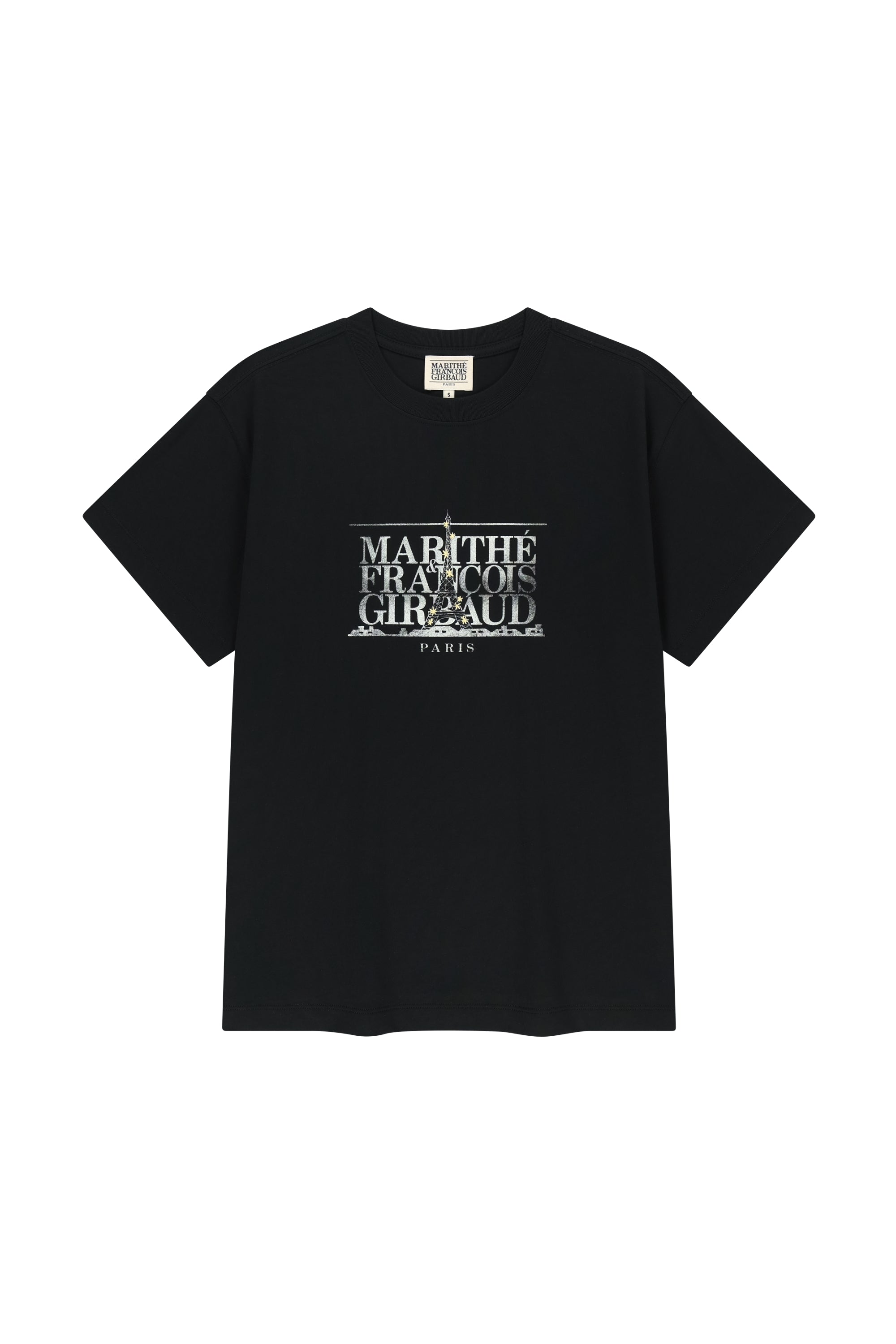 Eiffel Classic Logo Tee Black
