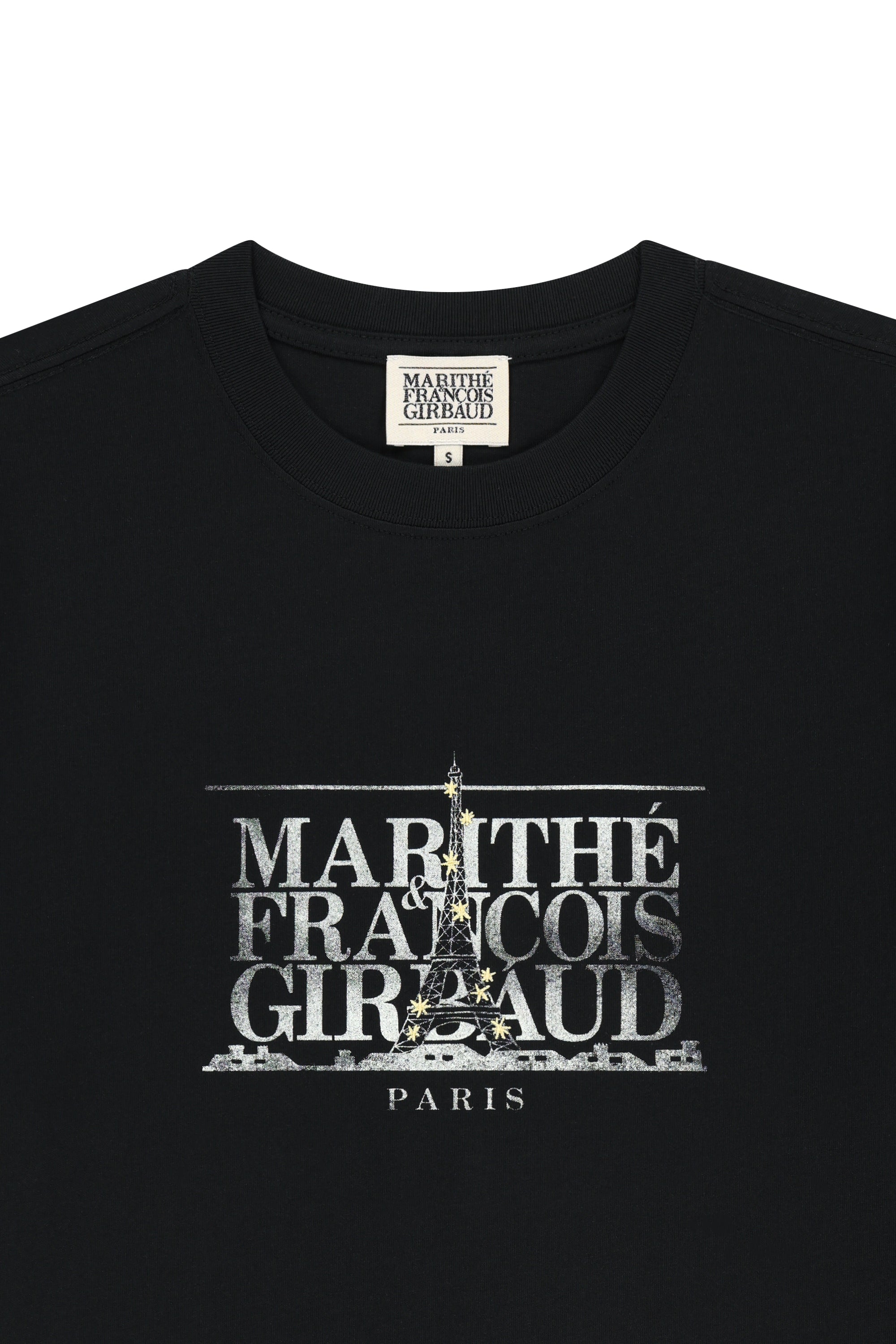 Eiffel Classic Logo Tee Black
