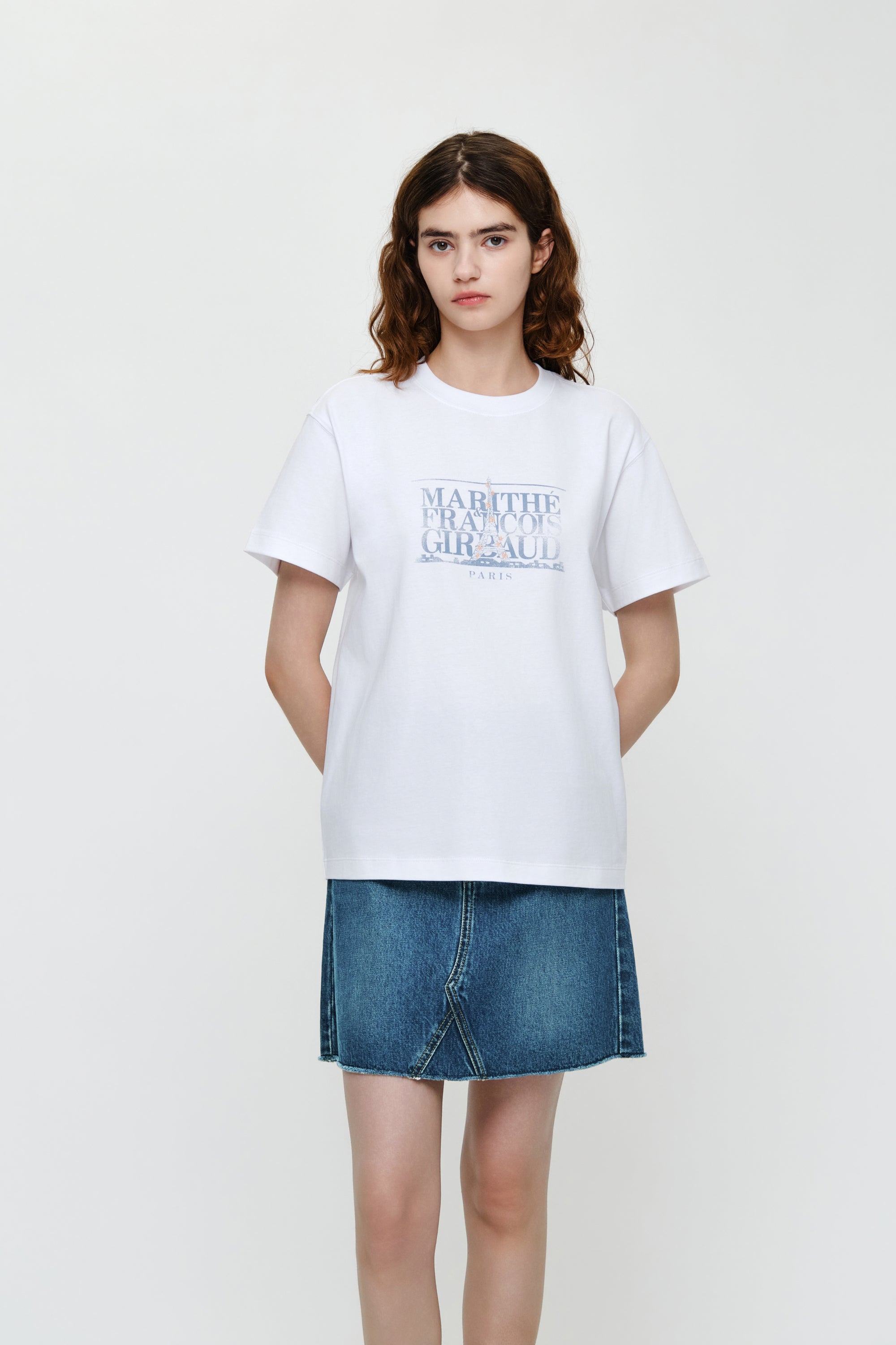 Eiffel Classic Logo Tee White