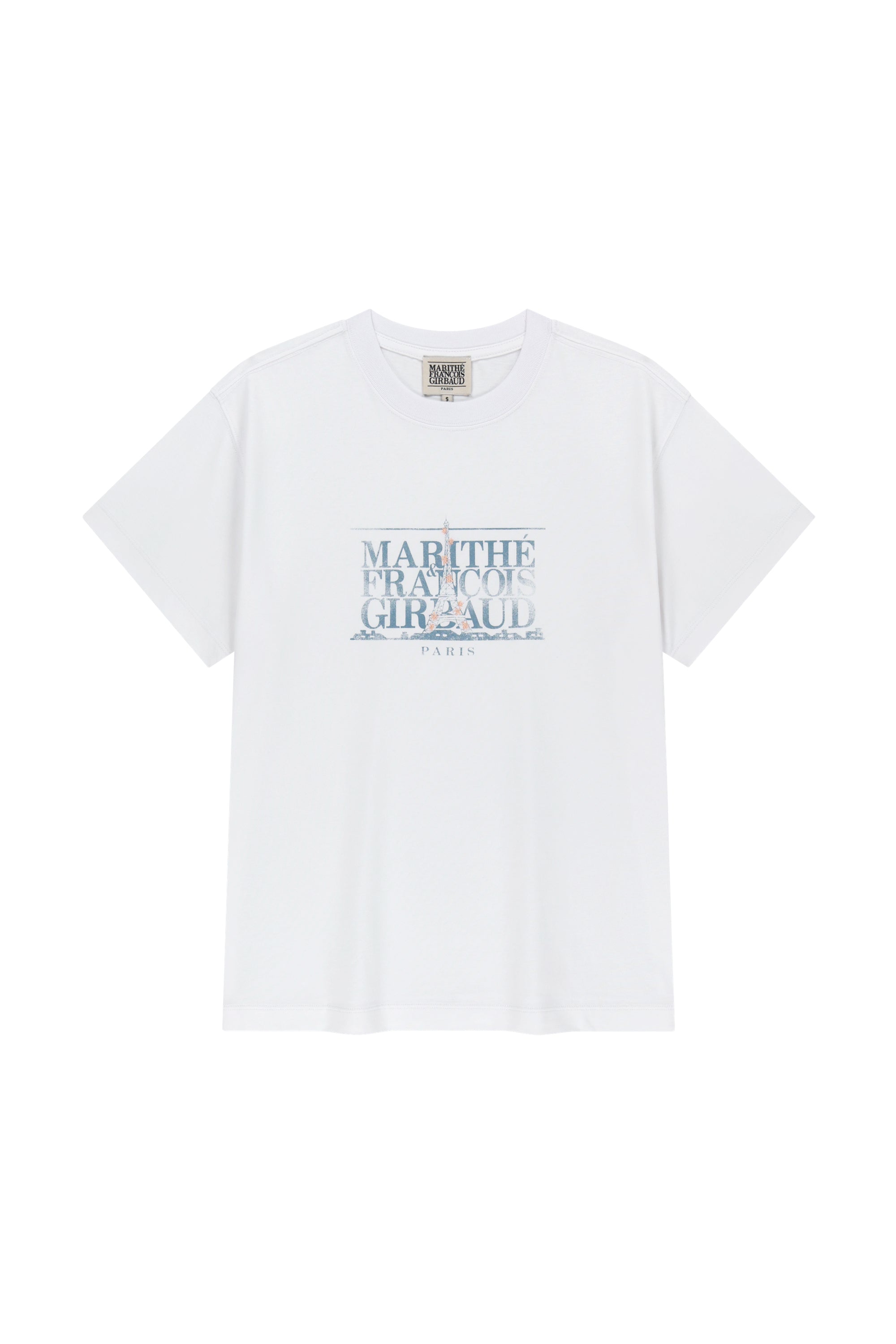Eiffel Classic Logo Tee White