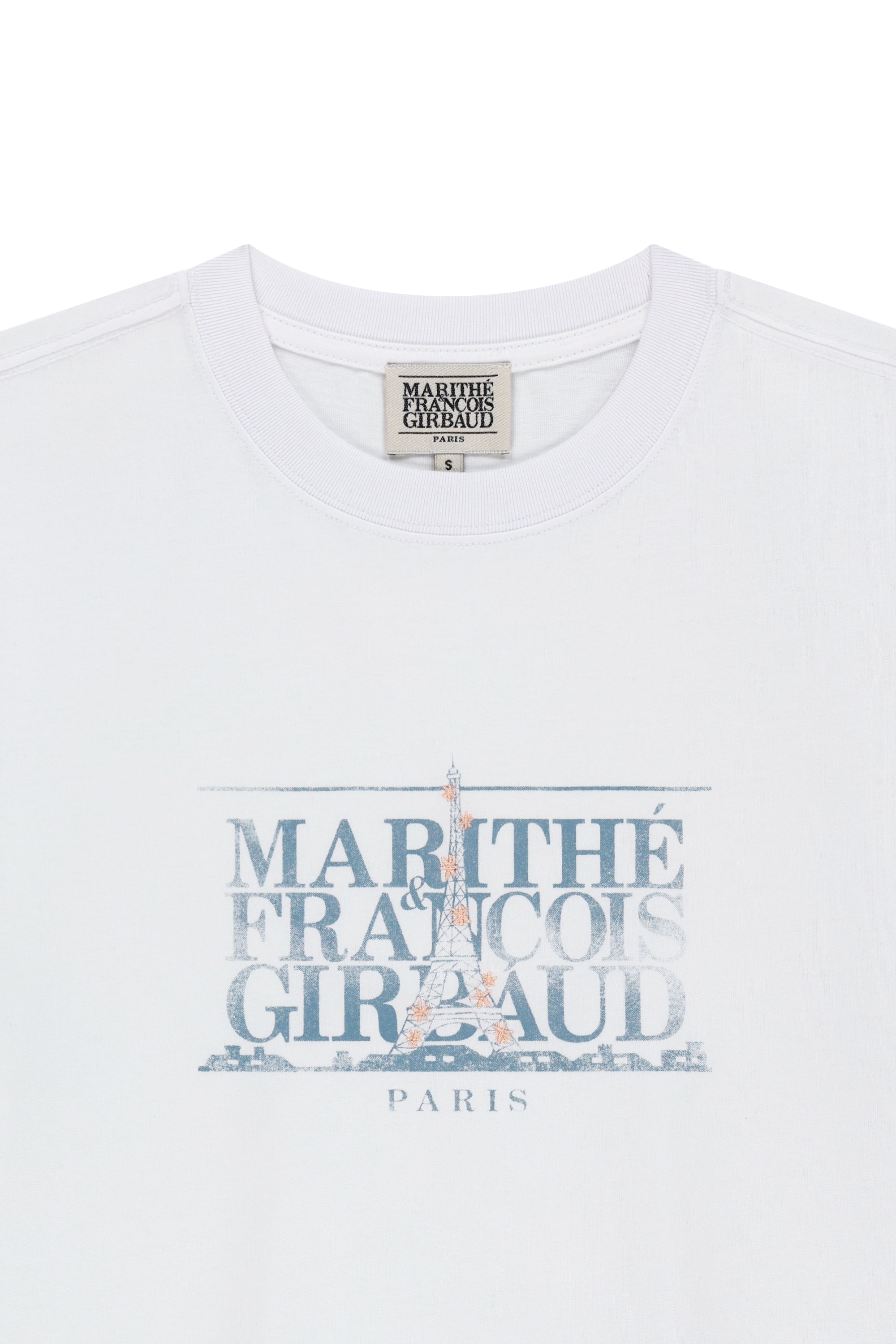 Eiffel Classic Logo Tee White
