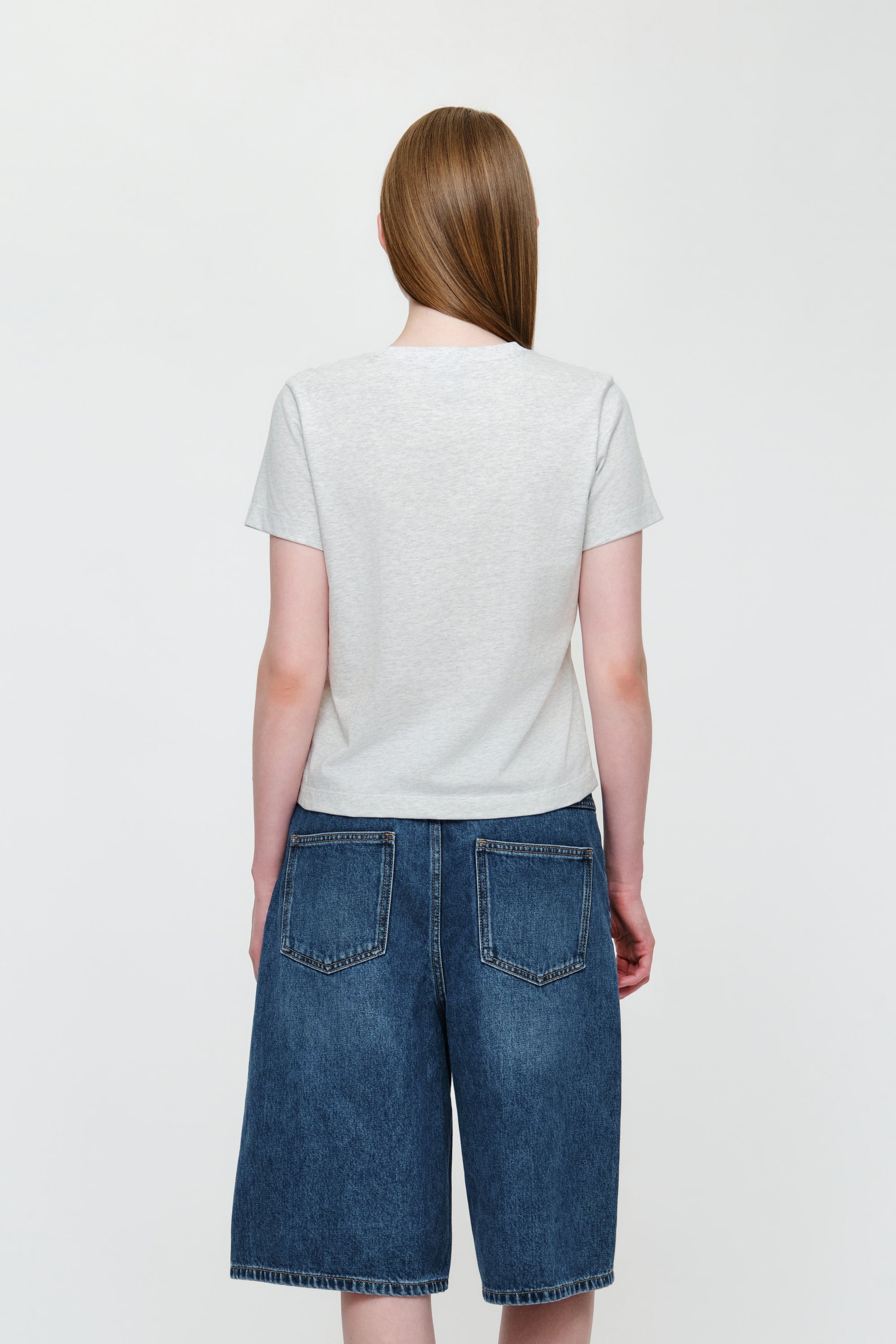 W Swan Graphic Tee Light Heather Gray
