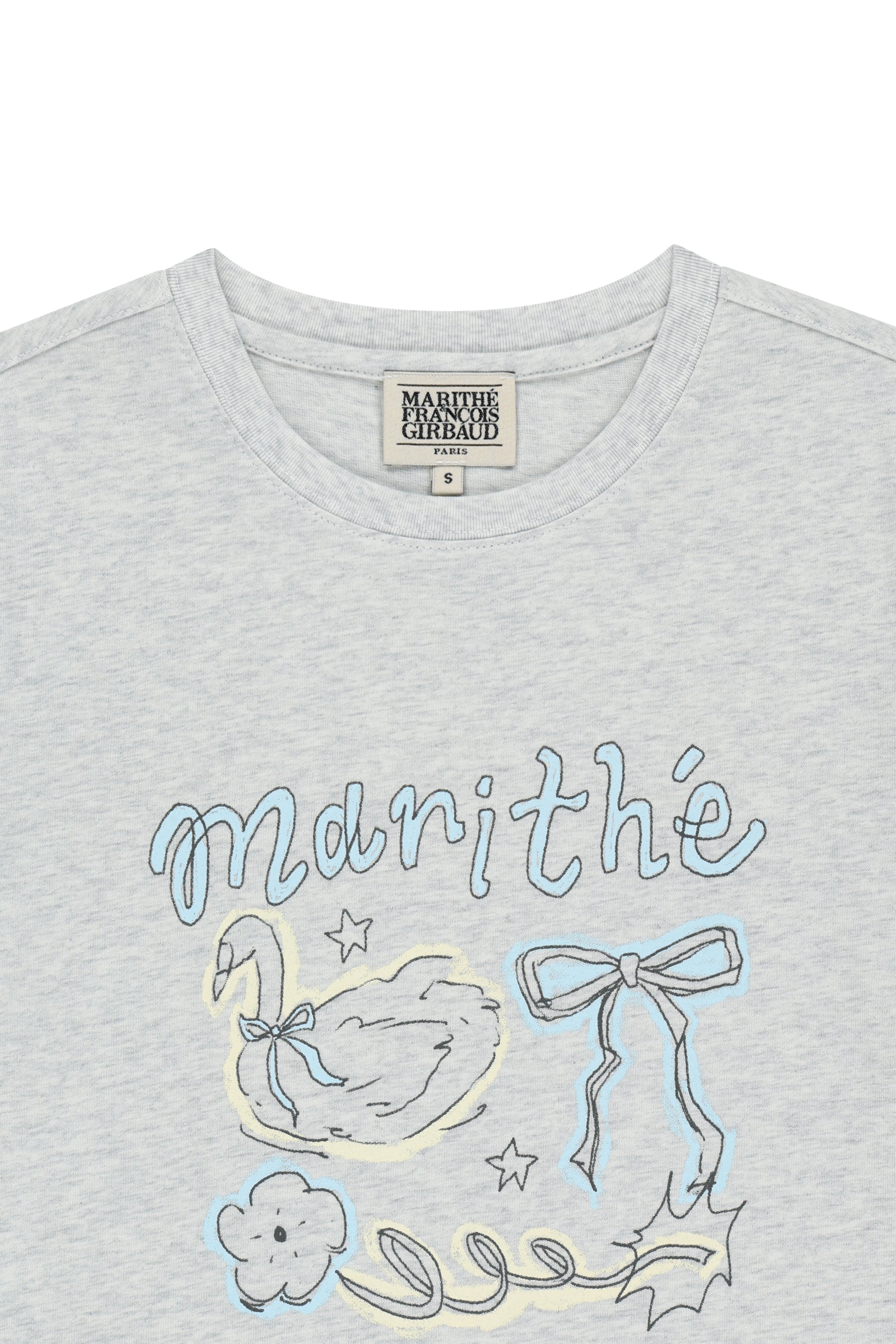 W Swan Graphic Tee Light Heather Gray