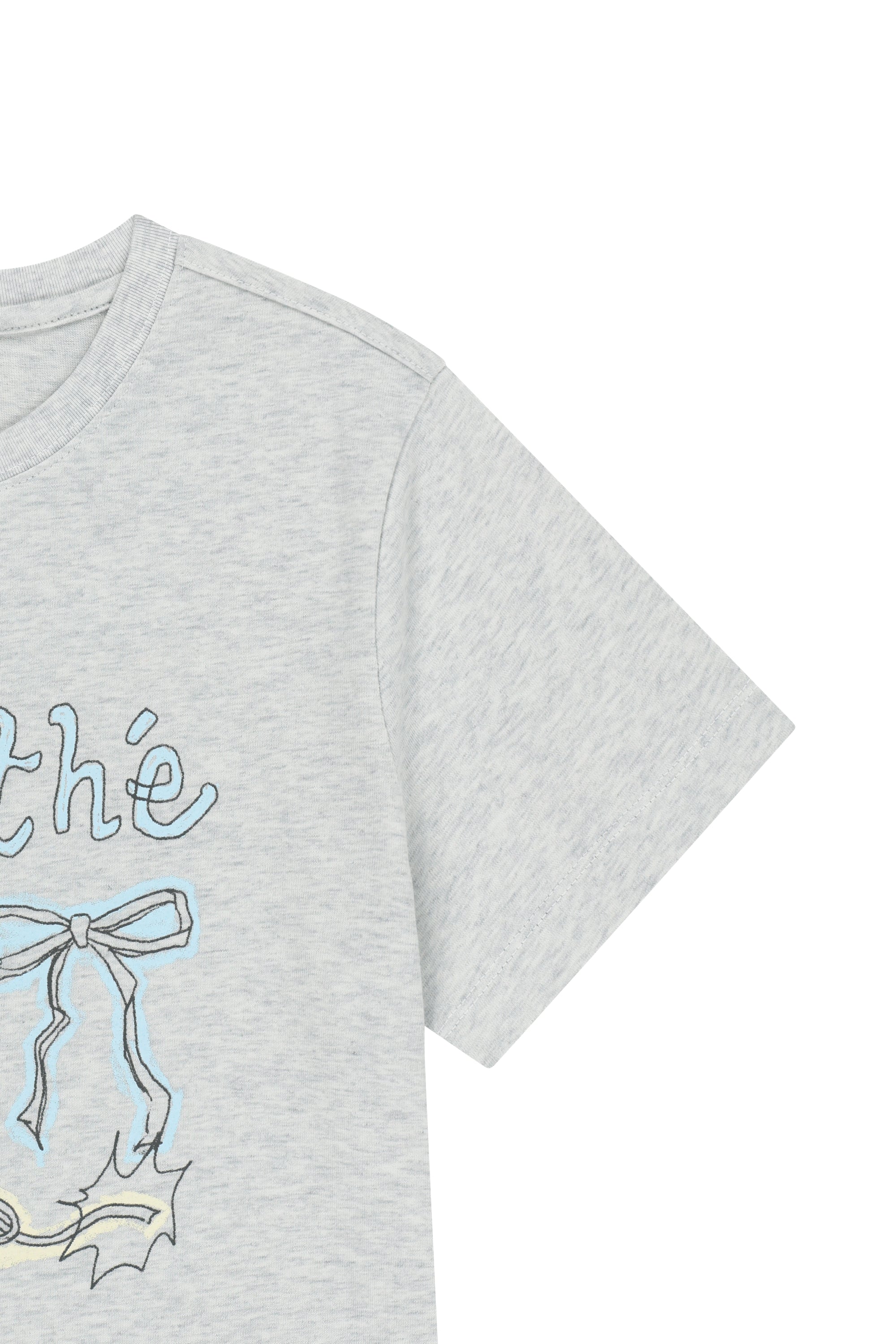 W Swan Graphic Tee Light Heather Gray