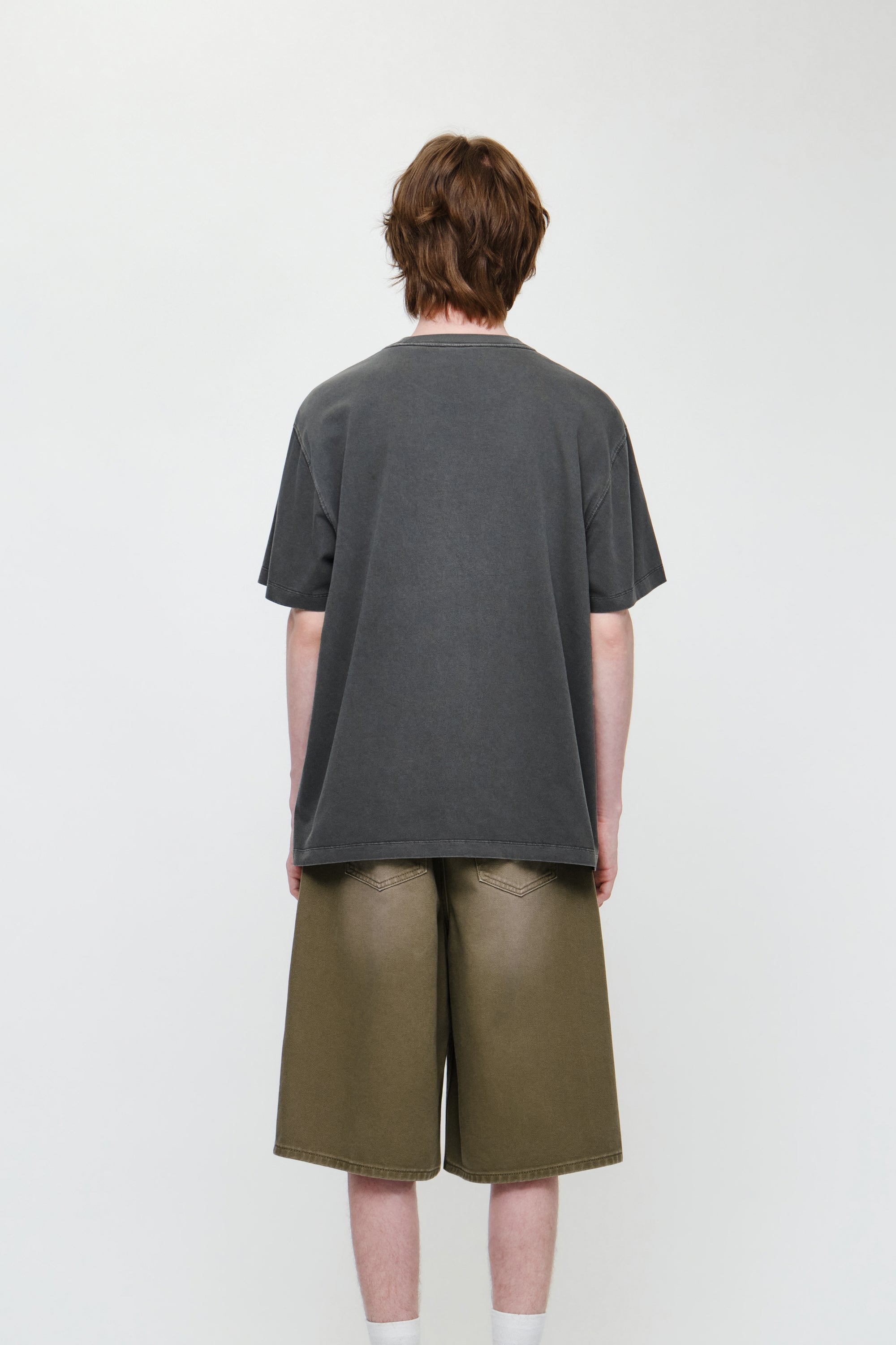 Vintage Drawing Ardeche Oversized Tee Charcoal