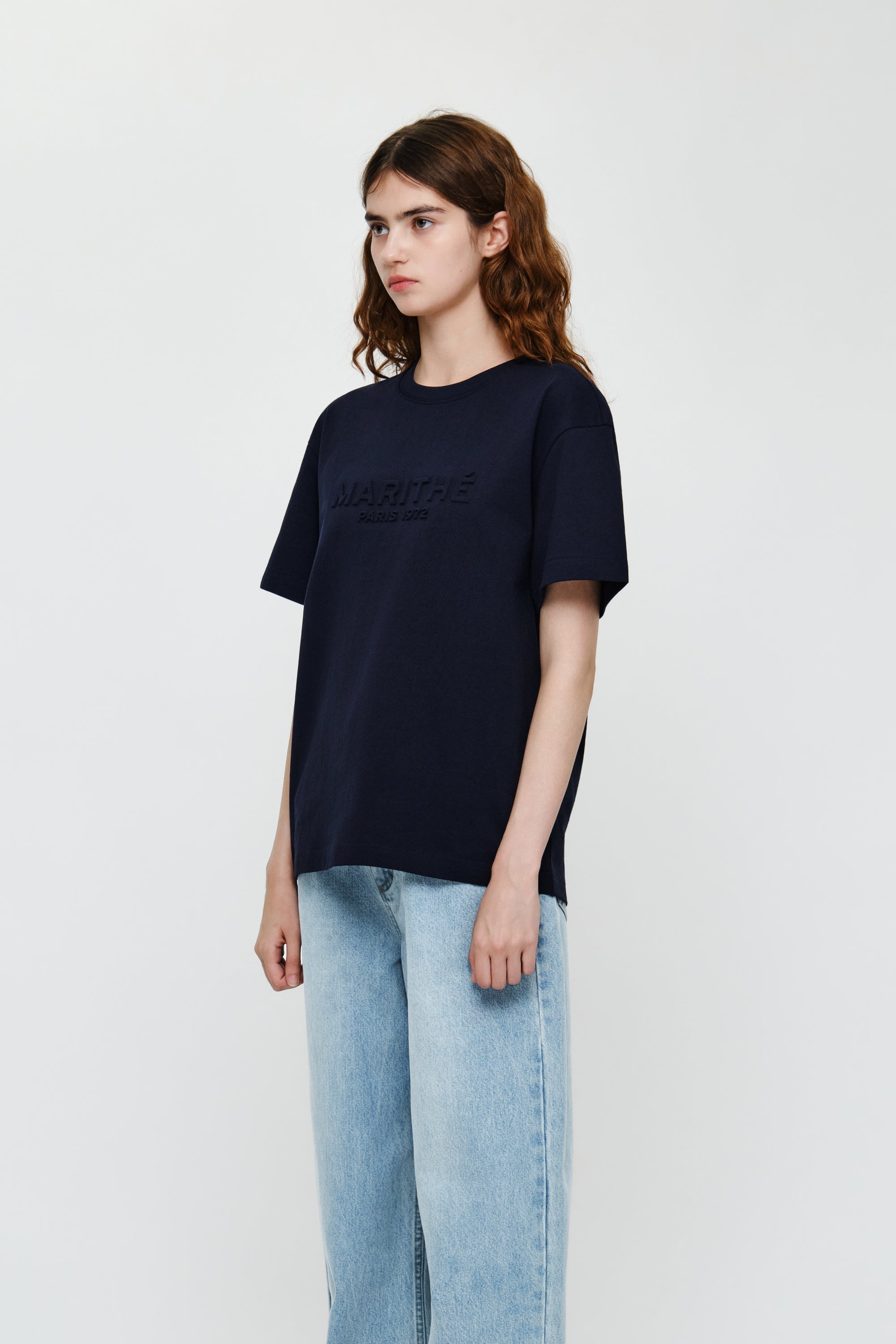 Embo Regular Logo Tee Navy