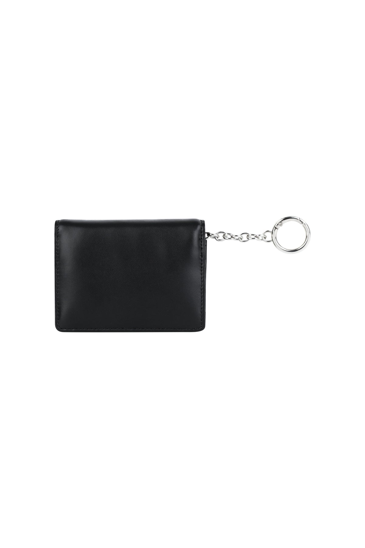 Classic Logo Flap Card Wallet Black