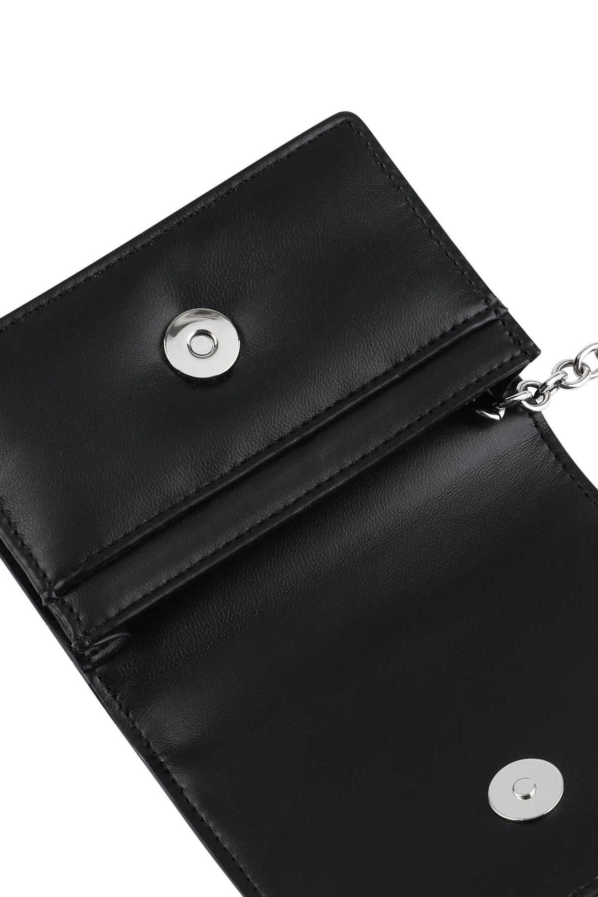 Classic Logo Flap Card Wallet Black