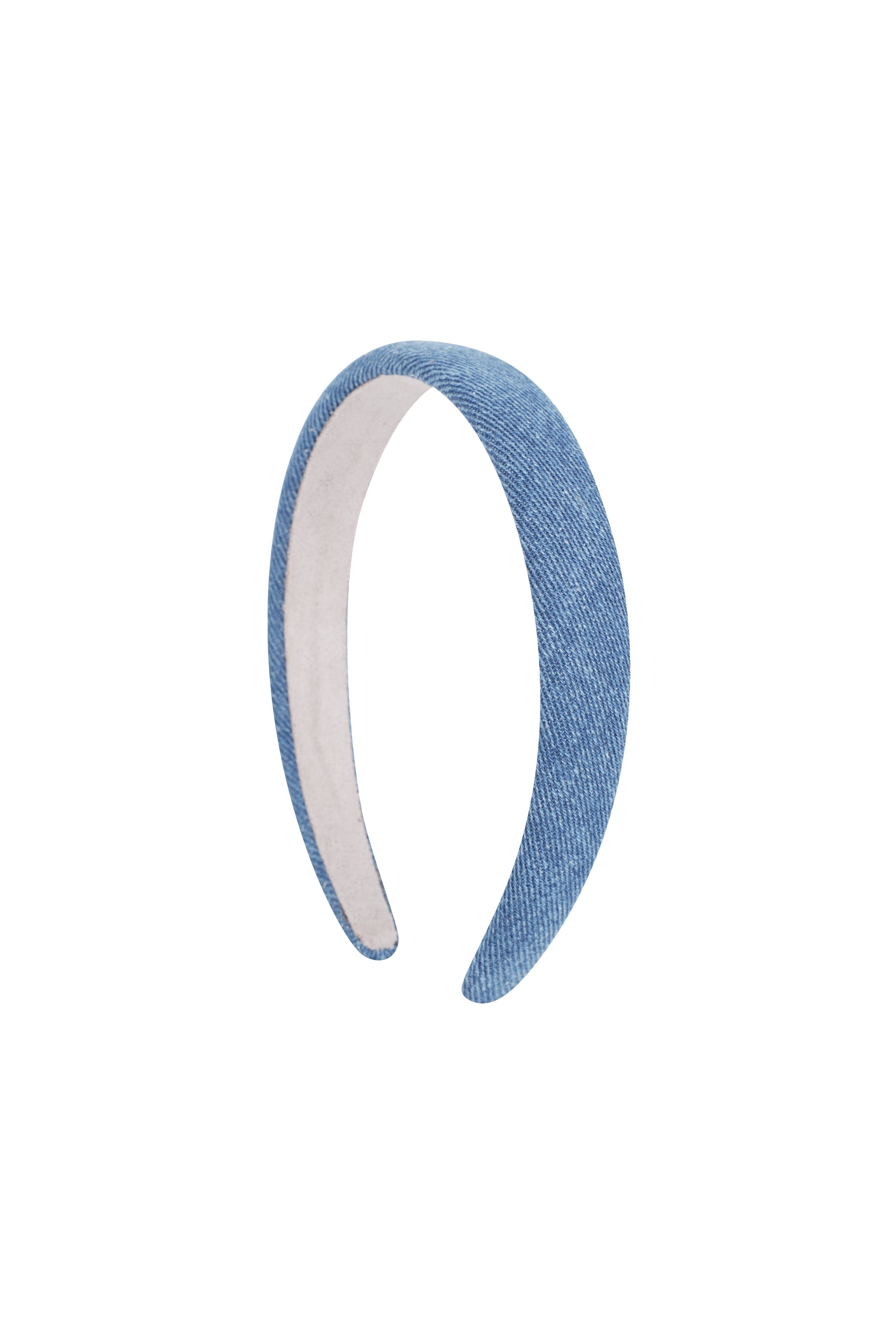 Regular Logo Slim Denim Hairband Blue