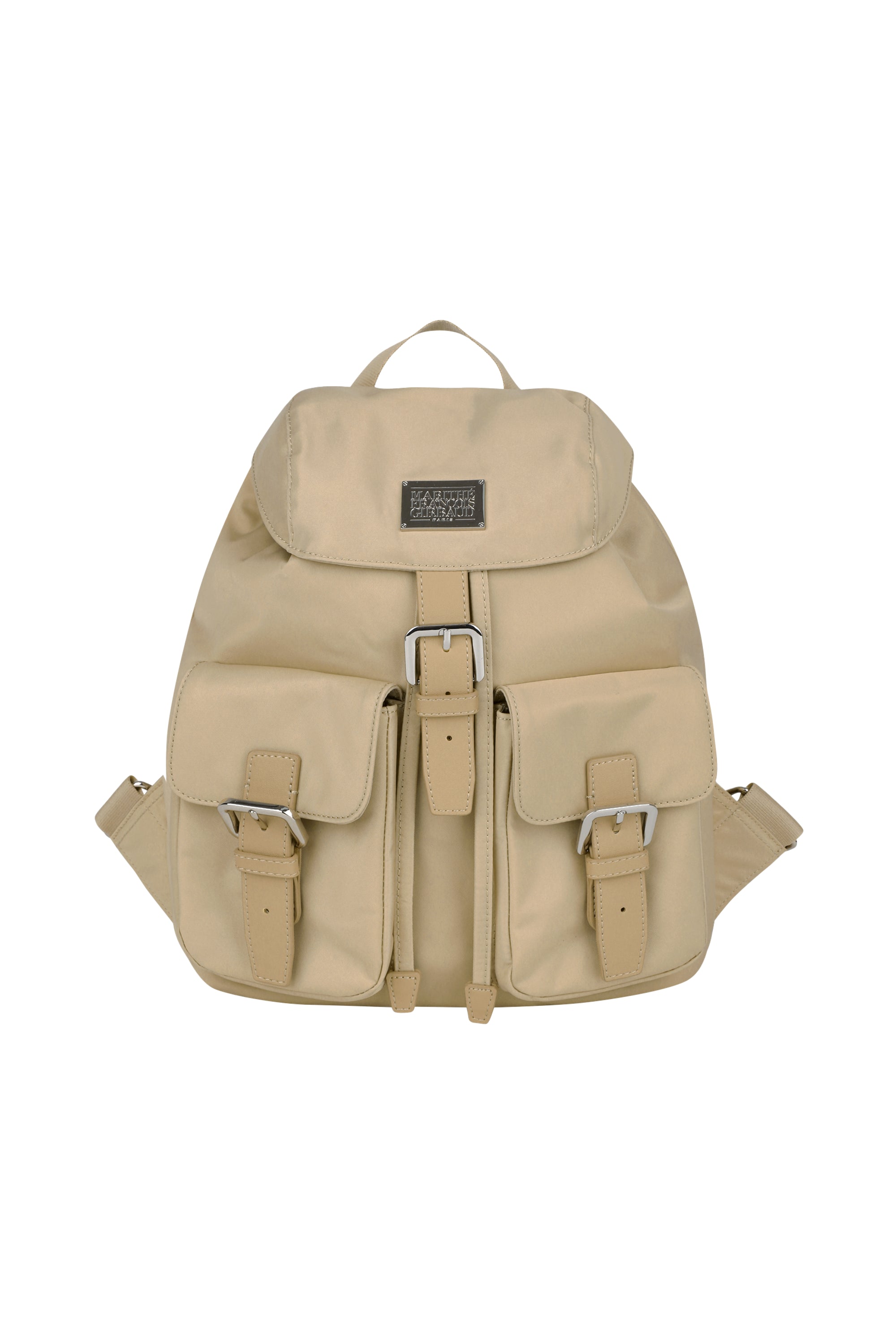 Classic Logo Small Backpack Beige