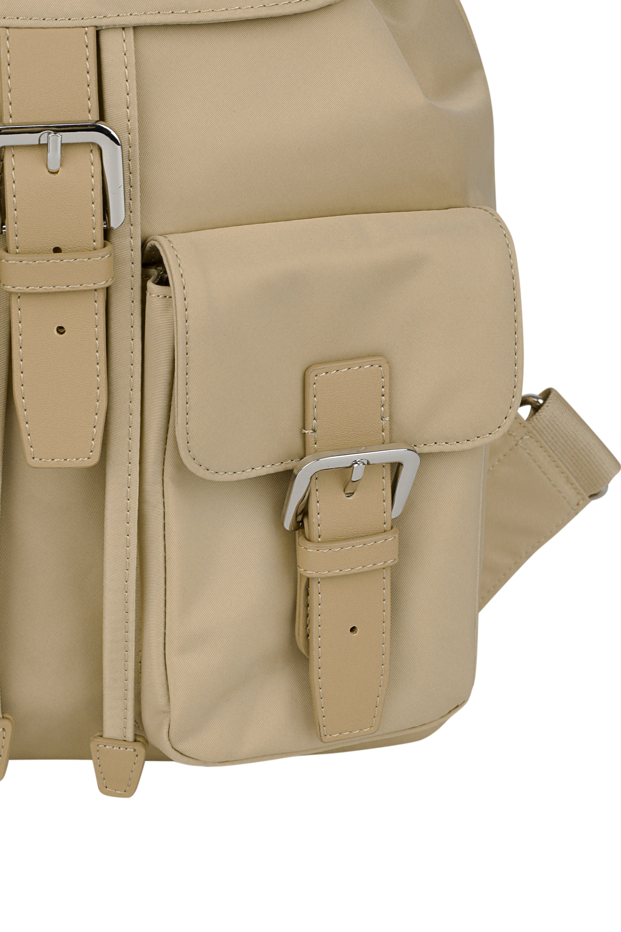 Classic Logo Small Backpack Beige