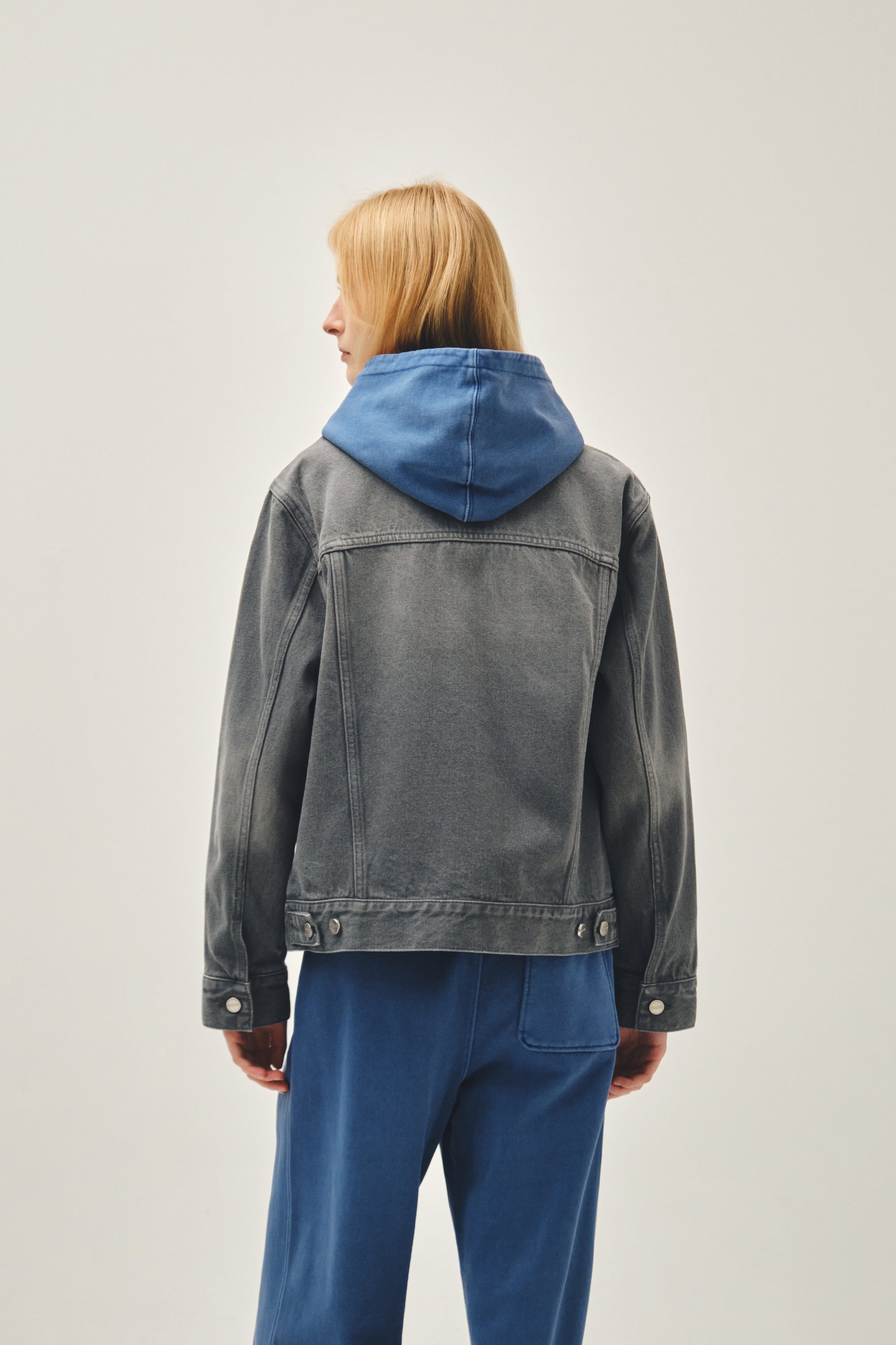 Regular Denim Trucker Jacket Gray