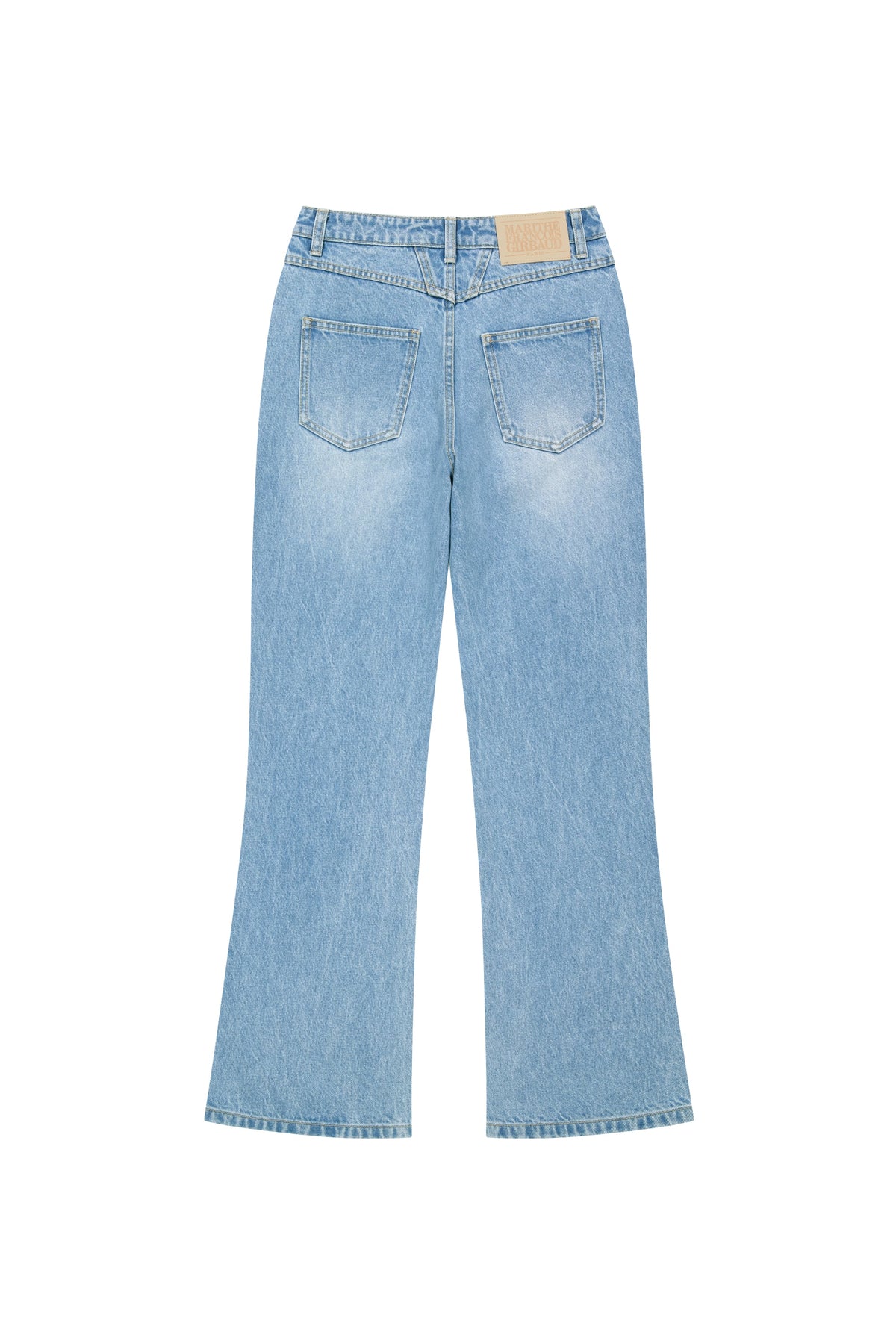 W Relax Boots-Cut Denim Pants Light Blue