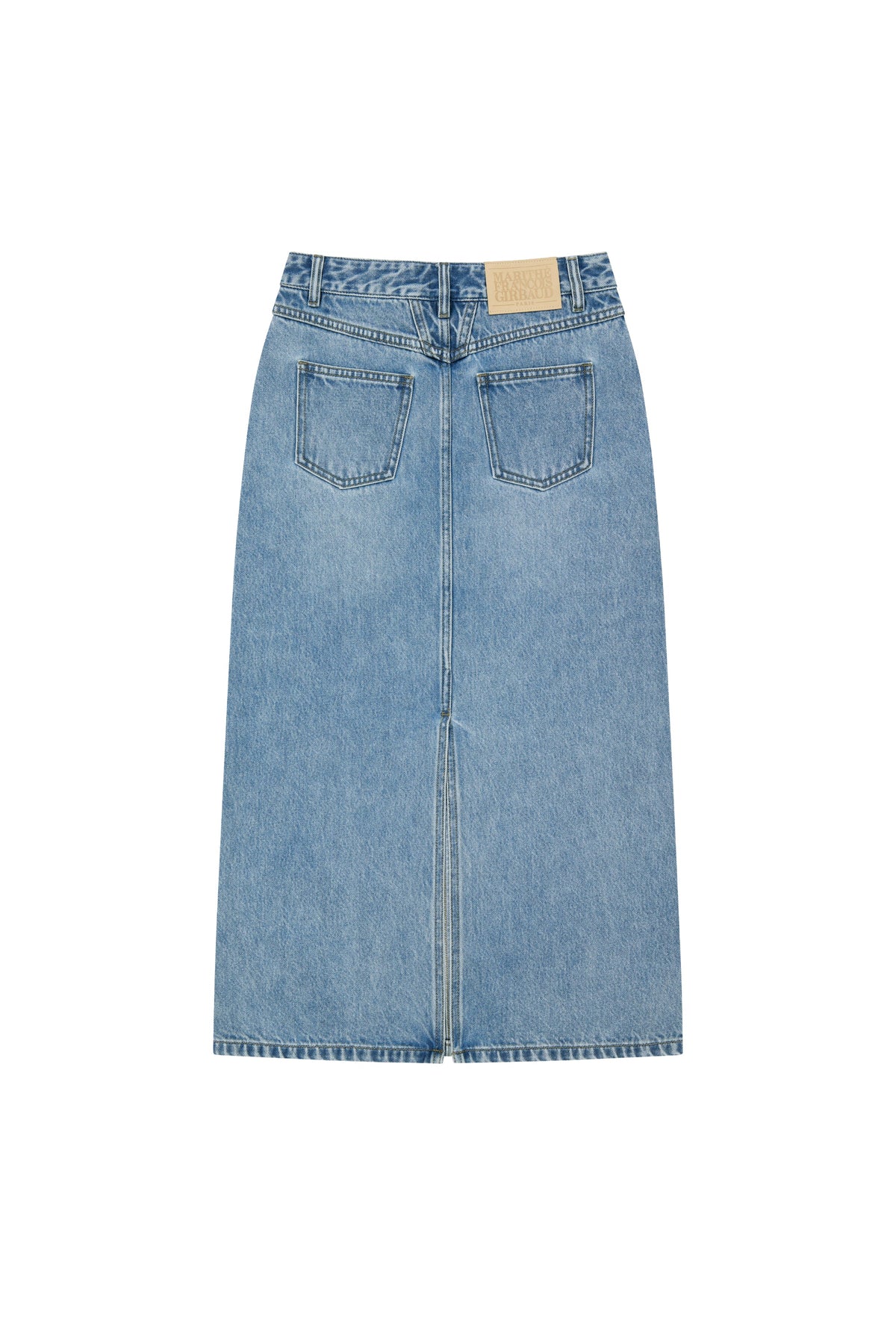 W Denim Maxi Skirt Light Blue