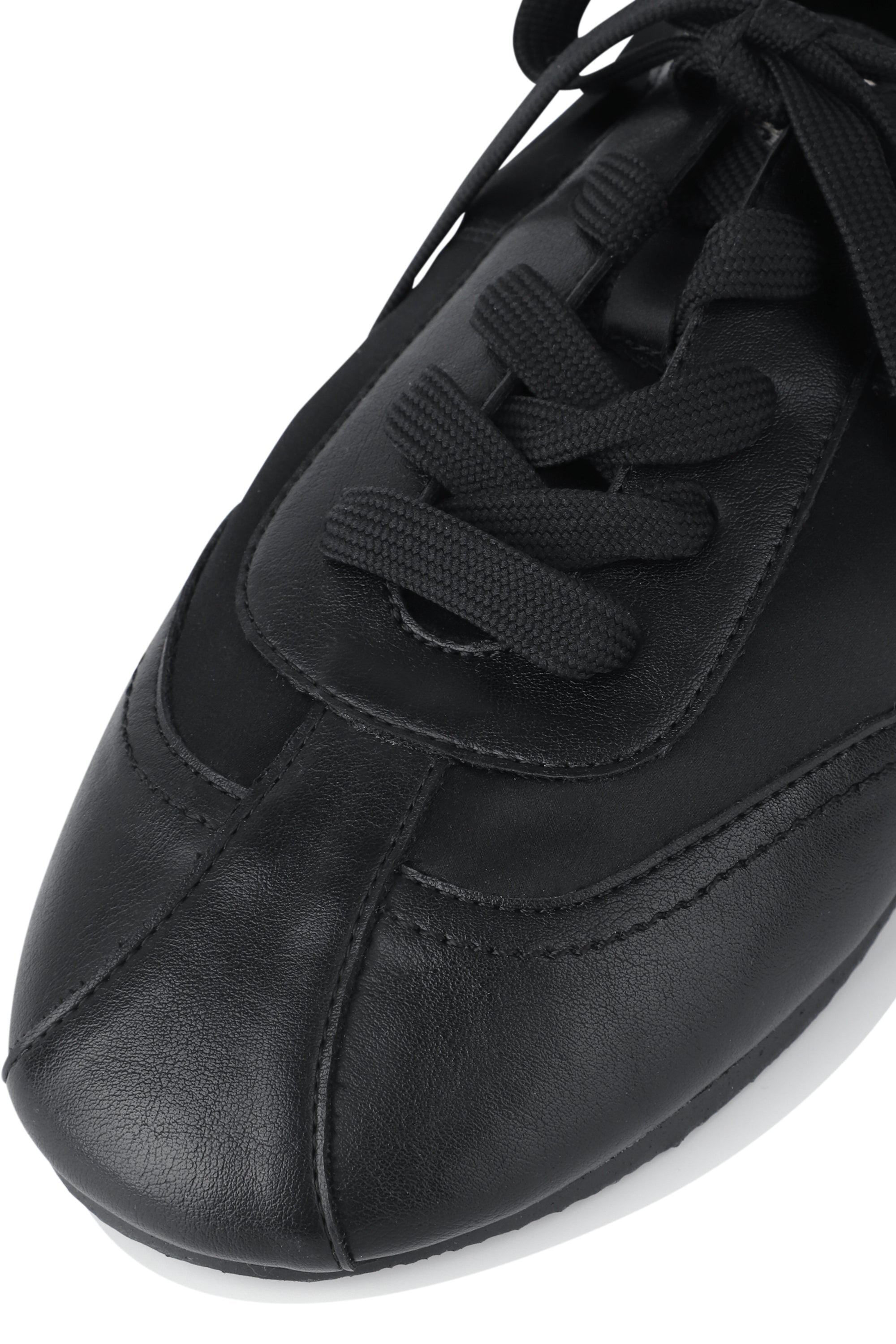 W Lace-Up Foldable Sneakers Black