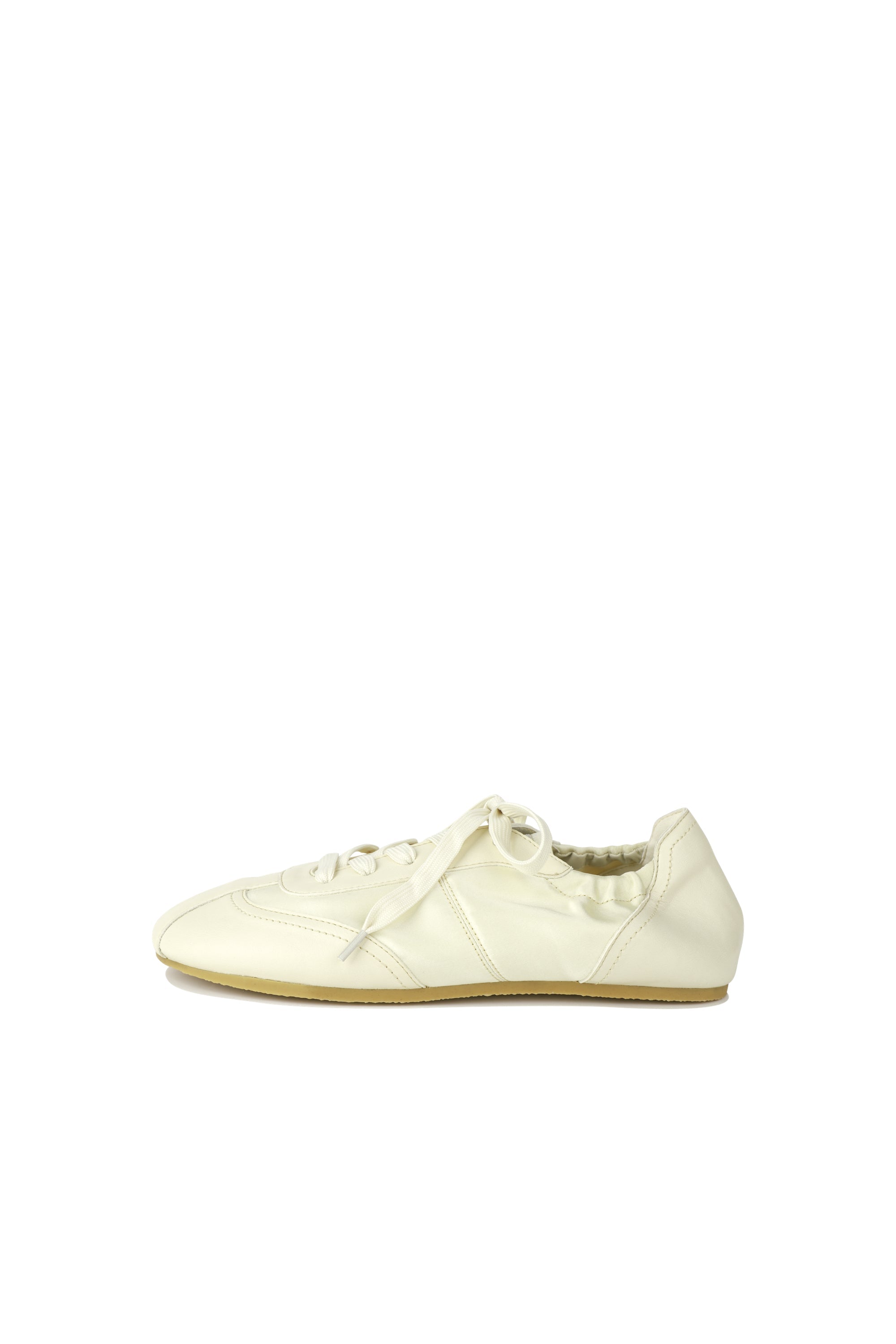 W Lace-Up Foldable Sneakers Ivory