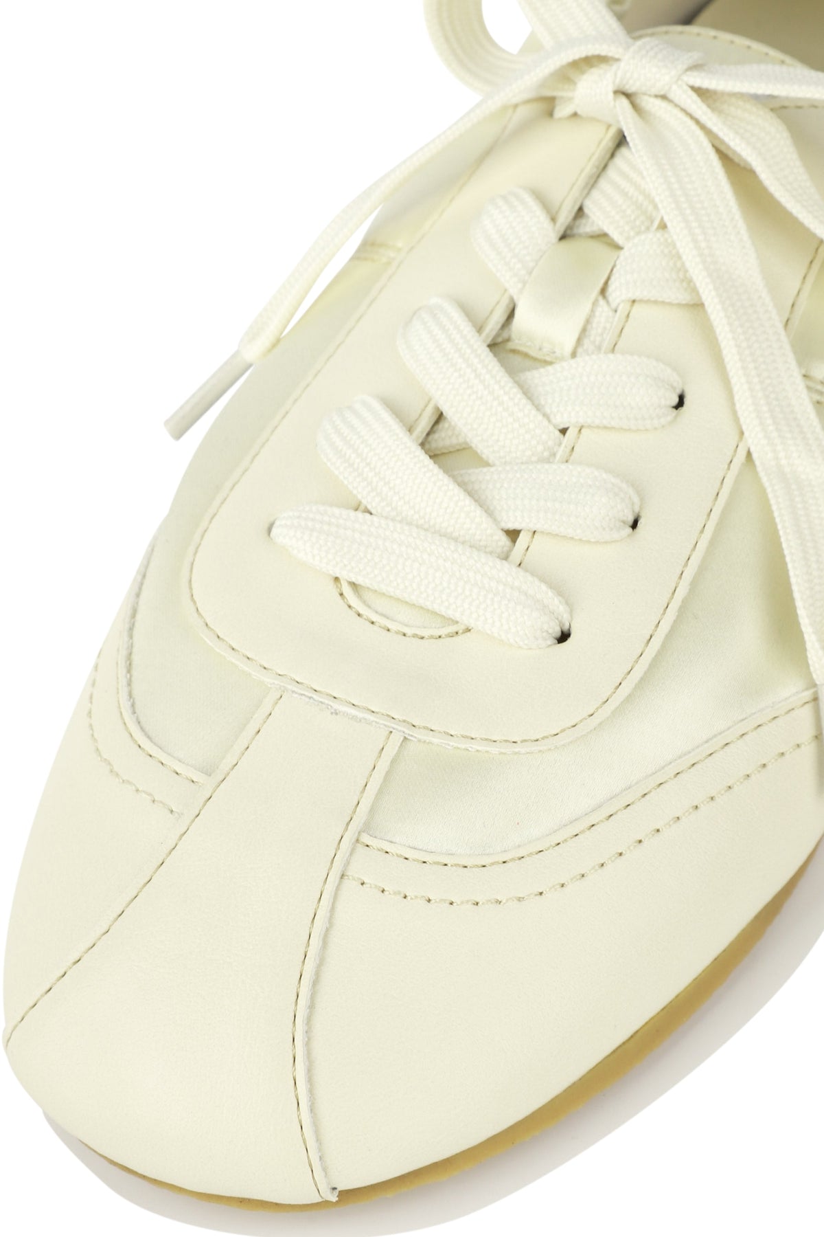 W Lace-Up Foldable Sneakers Ivory