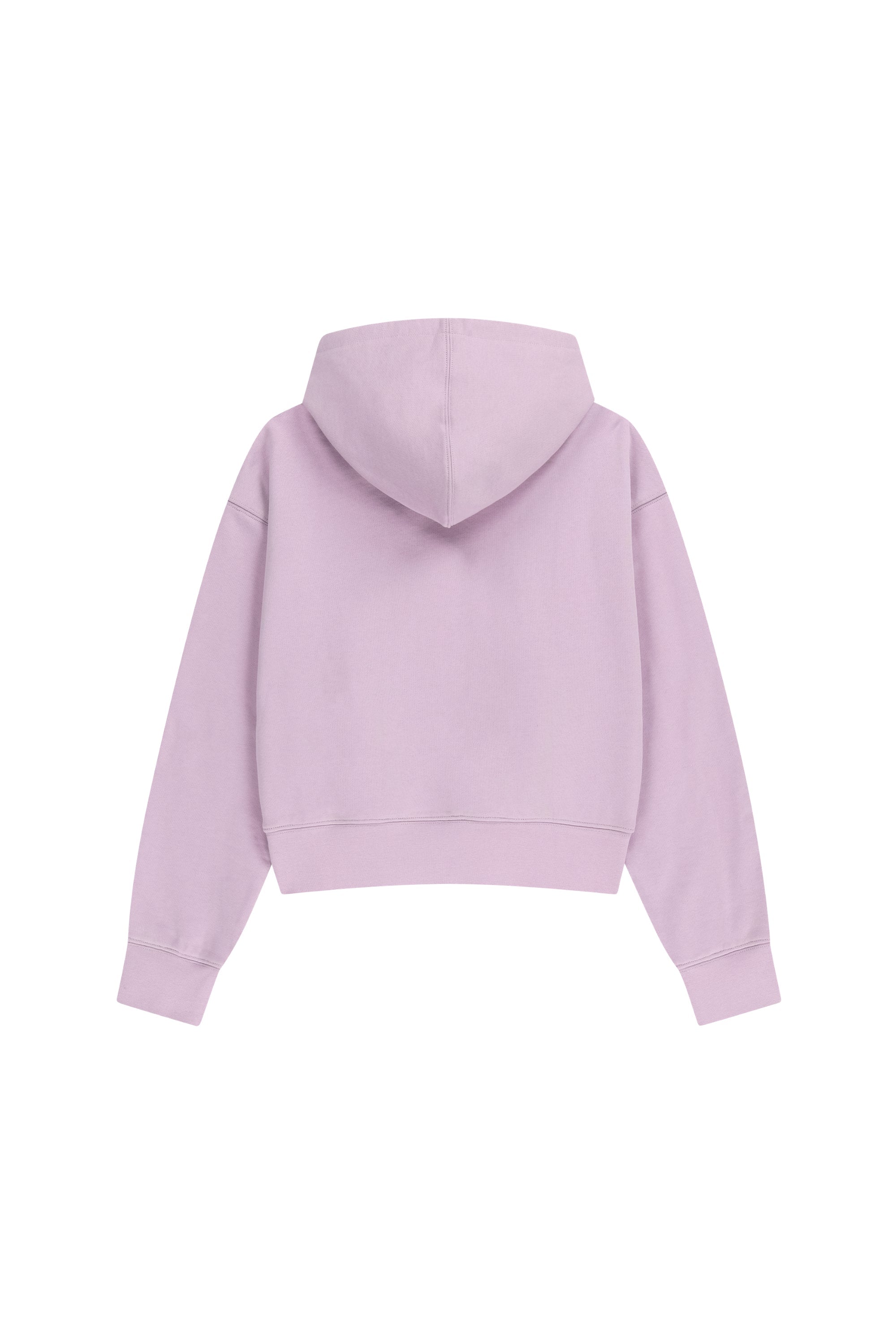 W Small Classic Logo Crop Hoodie Lavender