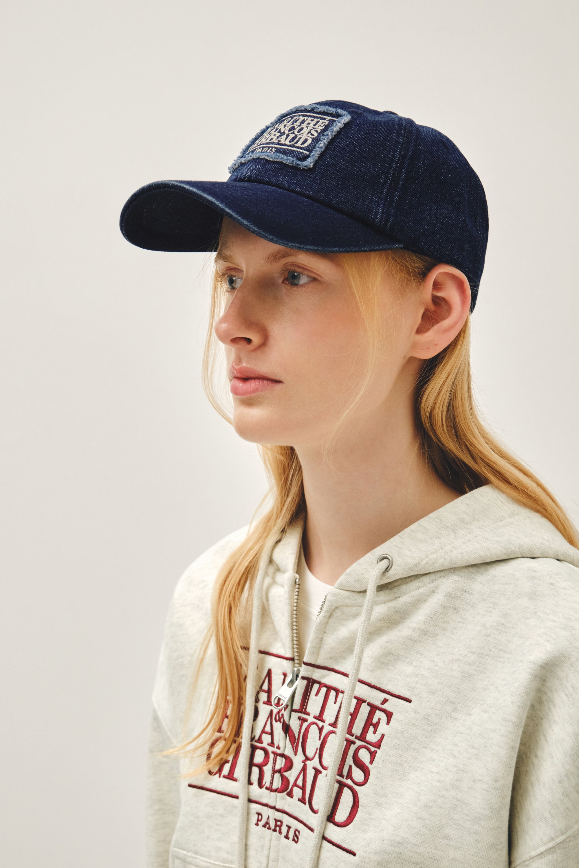 Pigment Small Classic Logo Cap Dark Blue