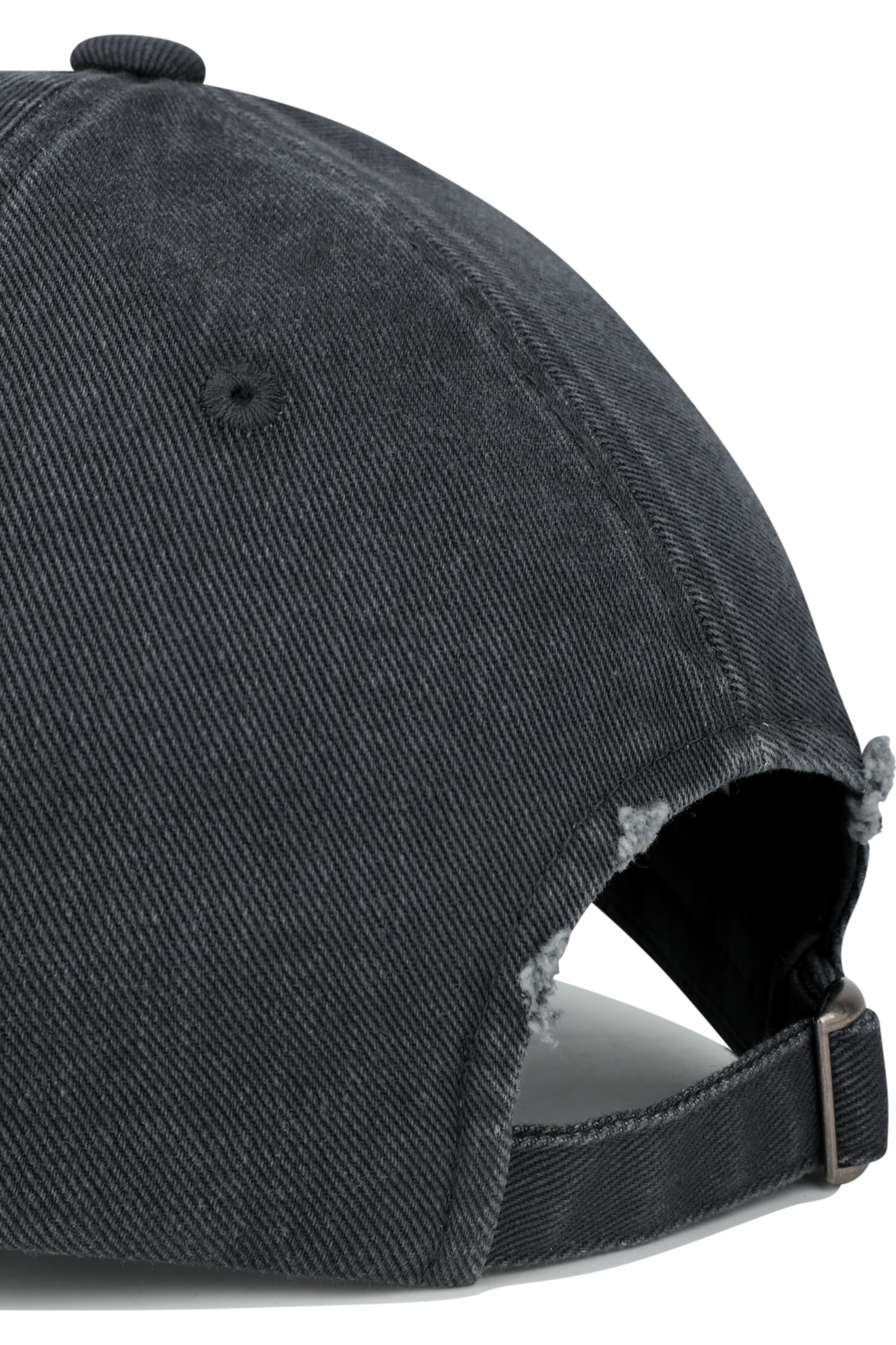 Drawing Classic Logo Damaged Covered Cap Charcoal