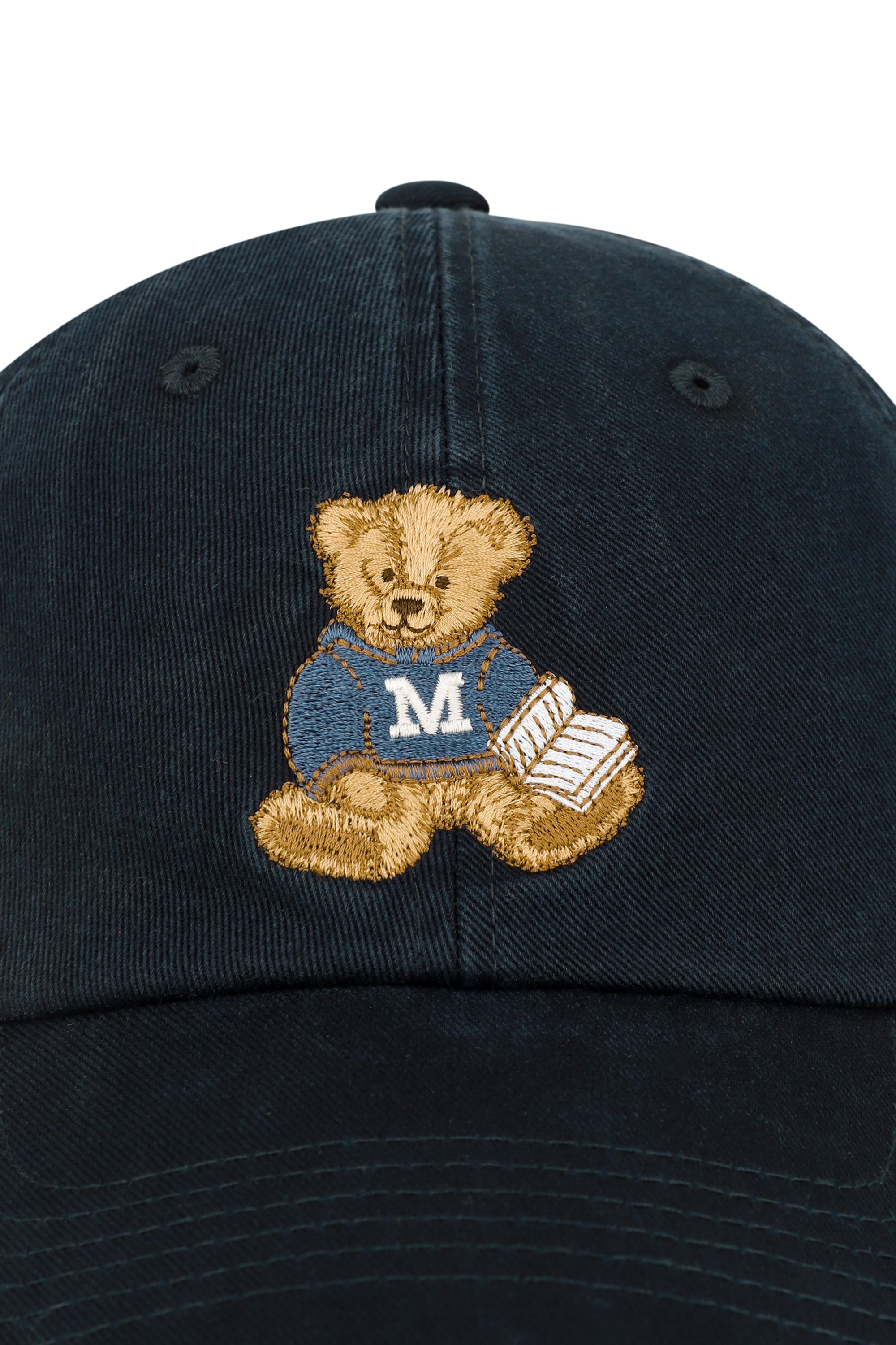 Reading Club Doodle Bear Cap Navy