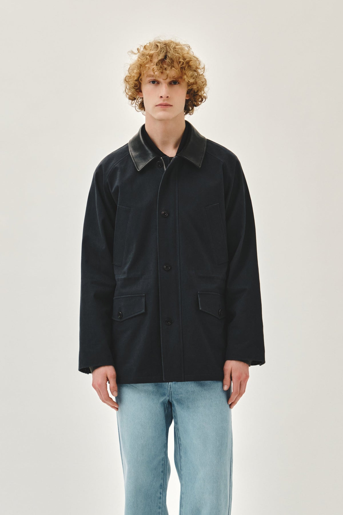 Cotton Washed Hunting Jacket Charcoal