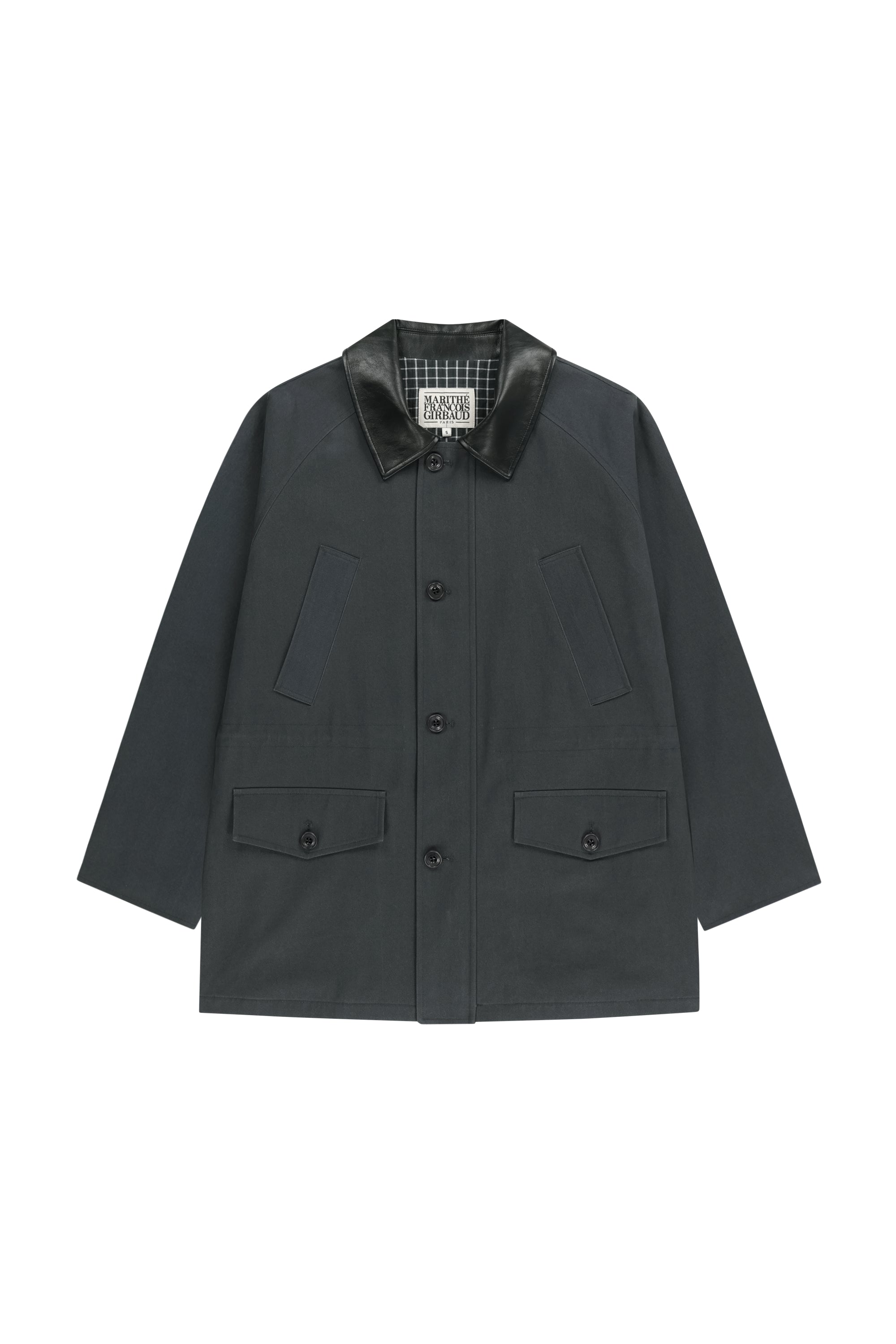 Cotton Washed Hunting Jacket Charcoal