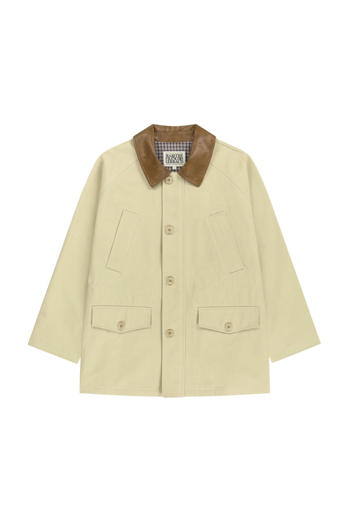 Cotton Washed Hunting Jacket Light Beige