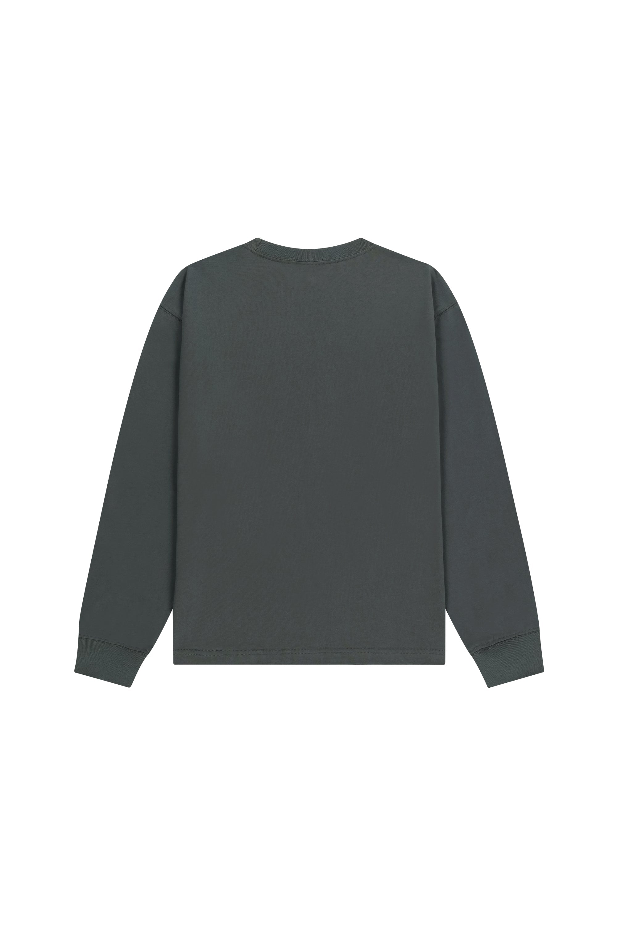 Crack Classic Logo Long Sleeve Tee Charcoal