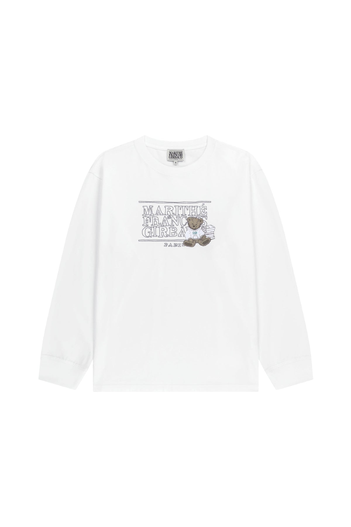 Doodle Classic Logo Long Sleeve Tee White