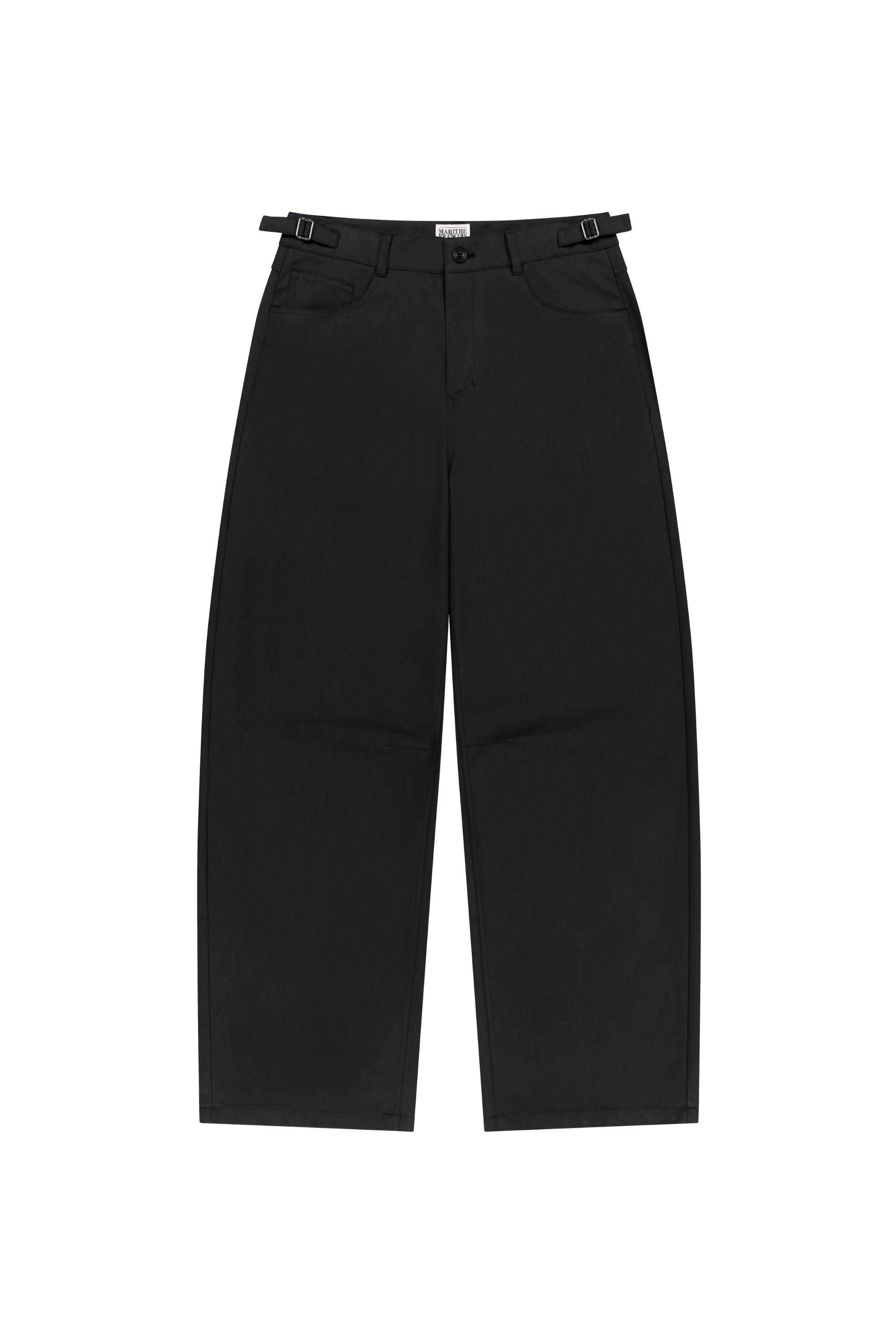 M Curved Chino Pants Black