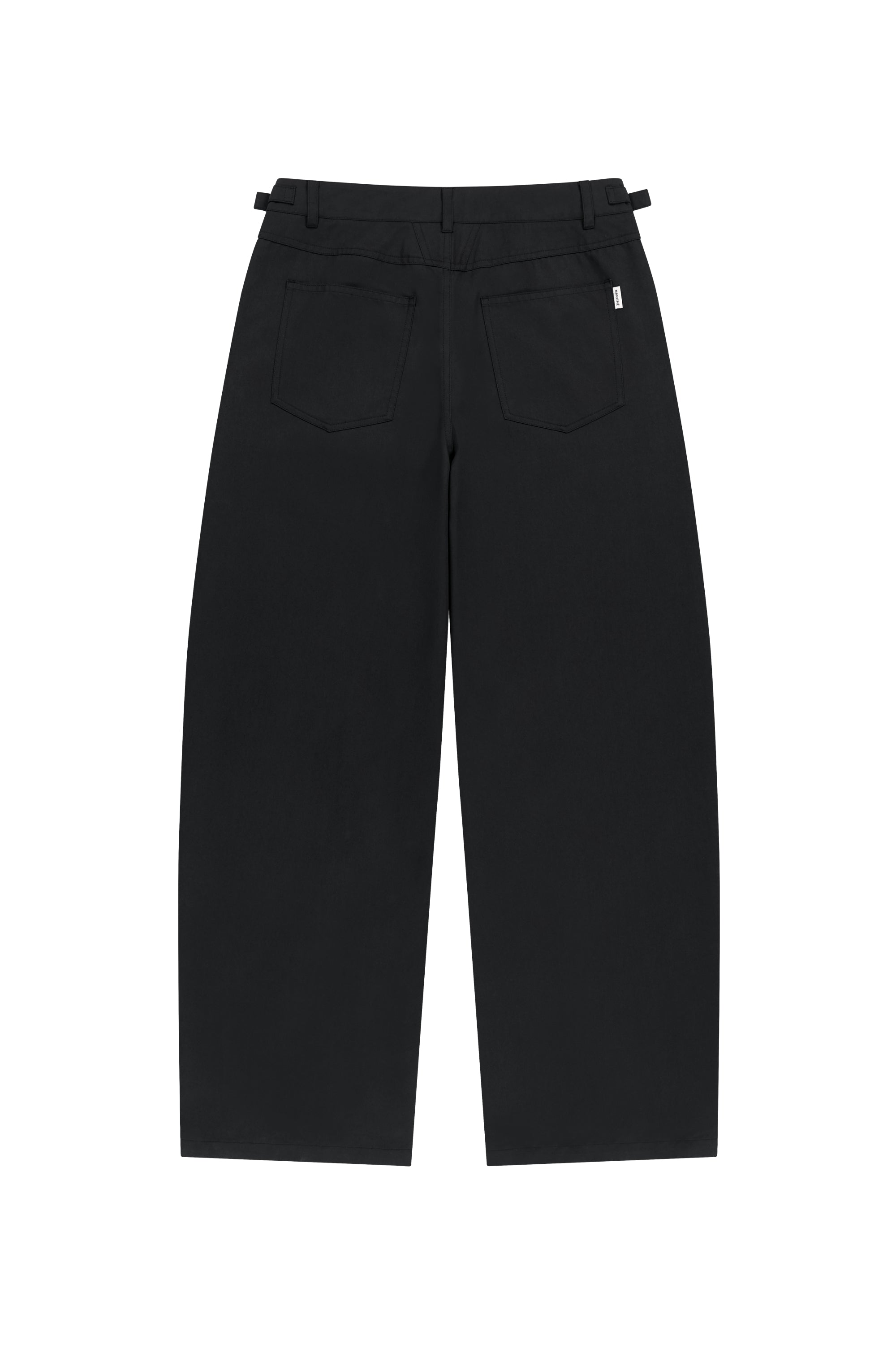 M Curved Chino Pants Black